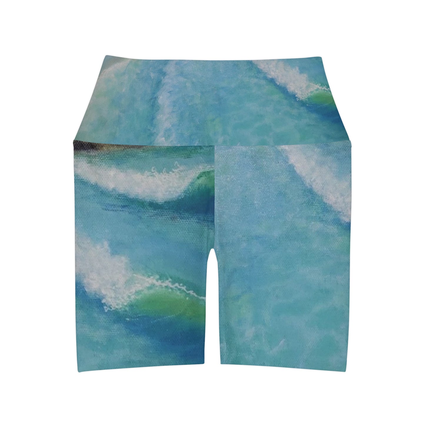 High Waisted Yoga Shorts (AOP)