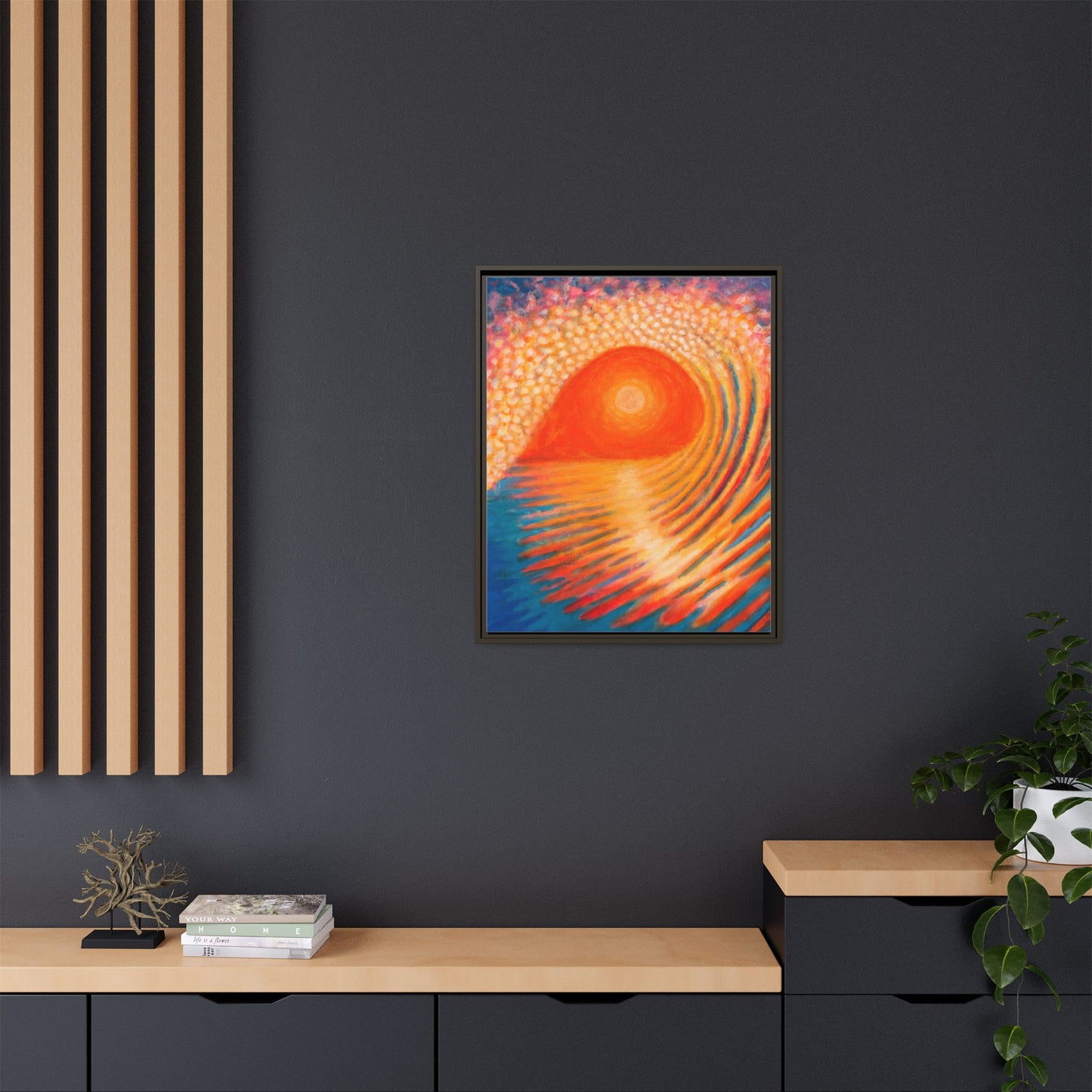 Matte Canvas, Framed (Multi-color)