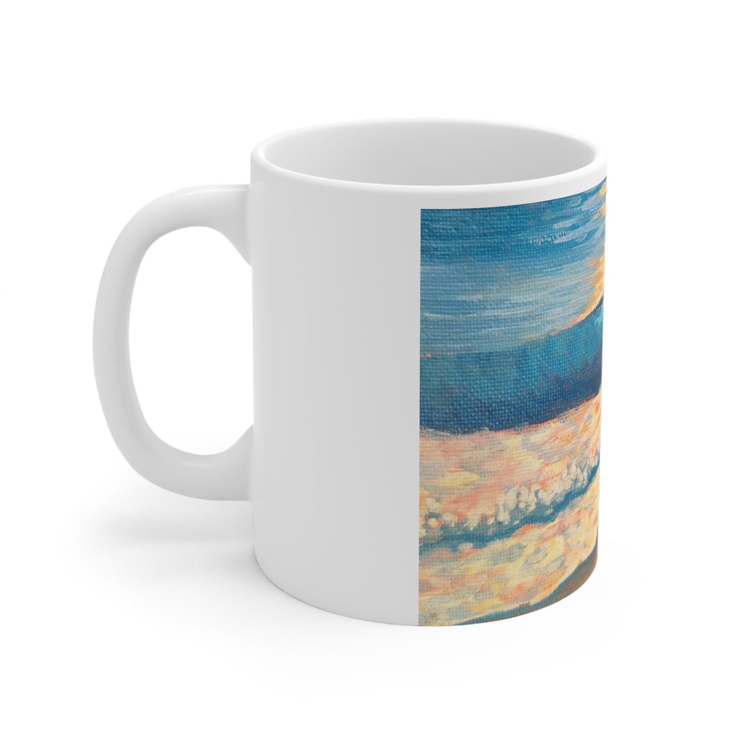 White Ceramic Mug, 11oz