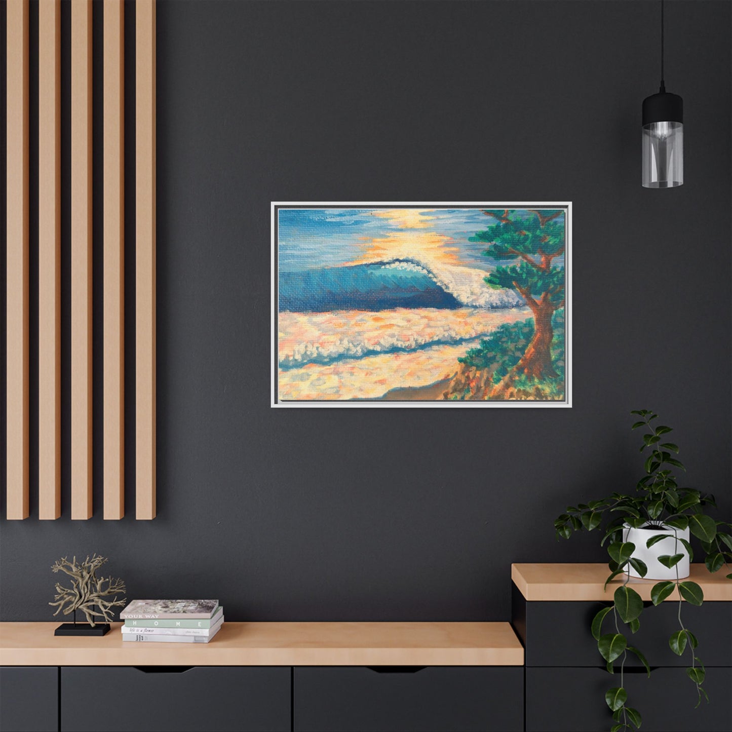 Matte Canvas, Framed (Multi-color)