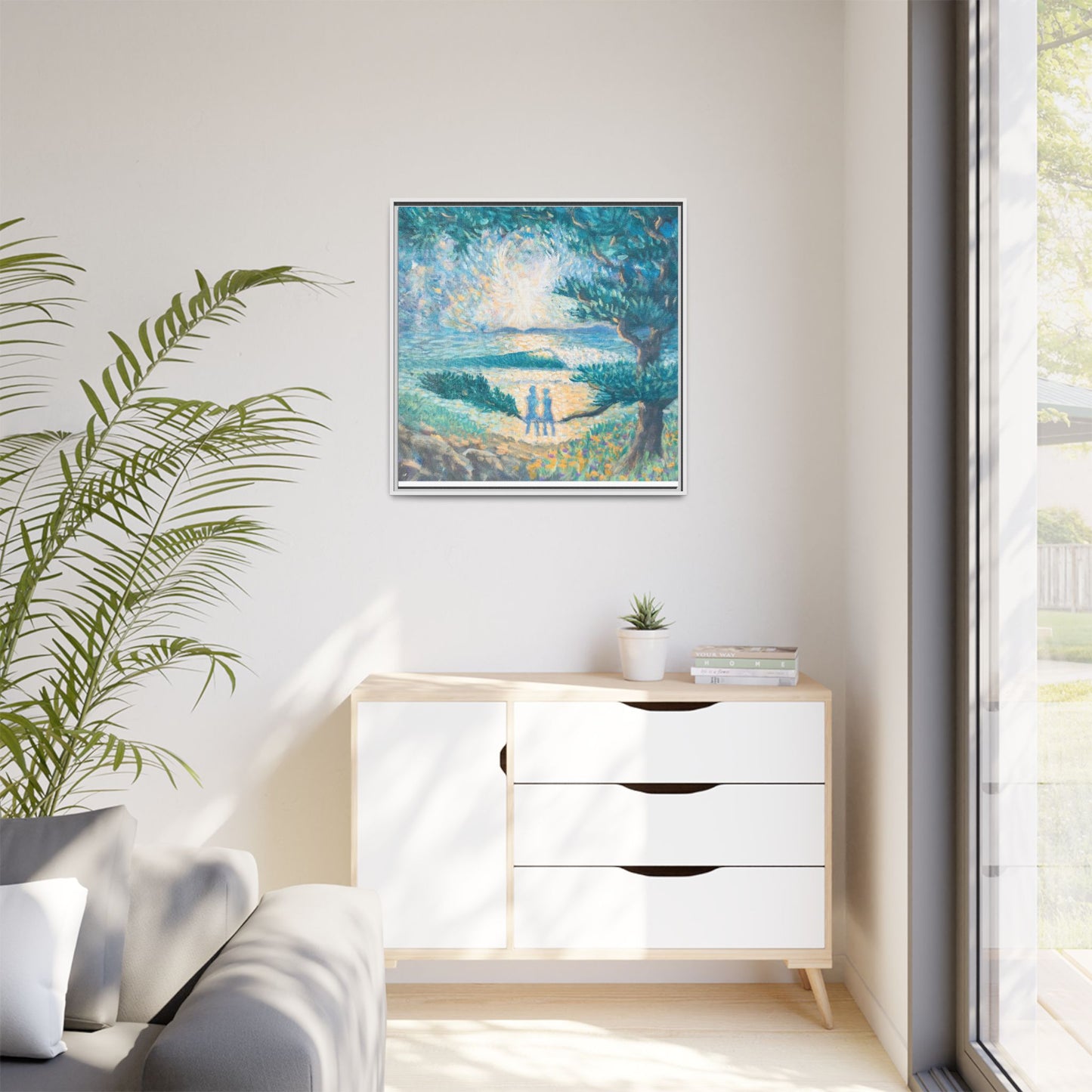 Matte Canvas, Framed (Multi-color)
