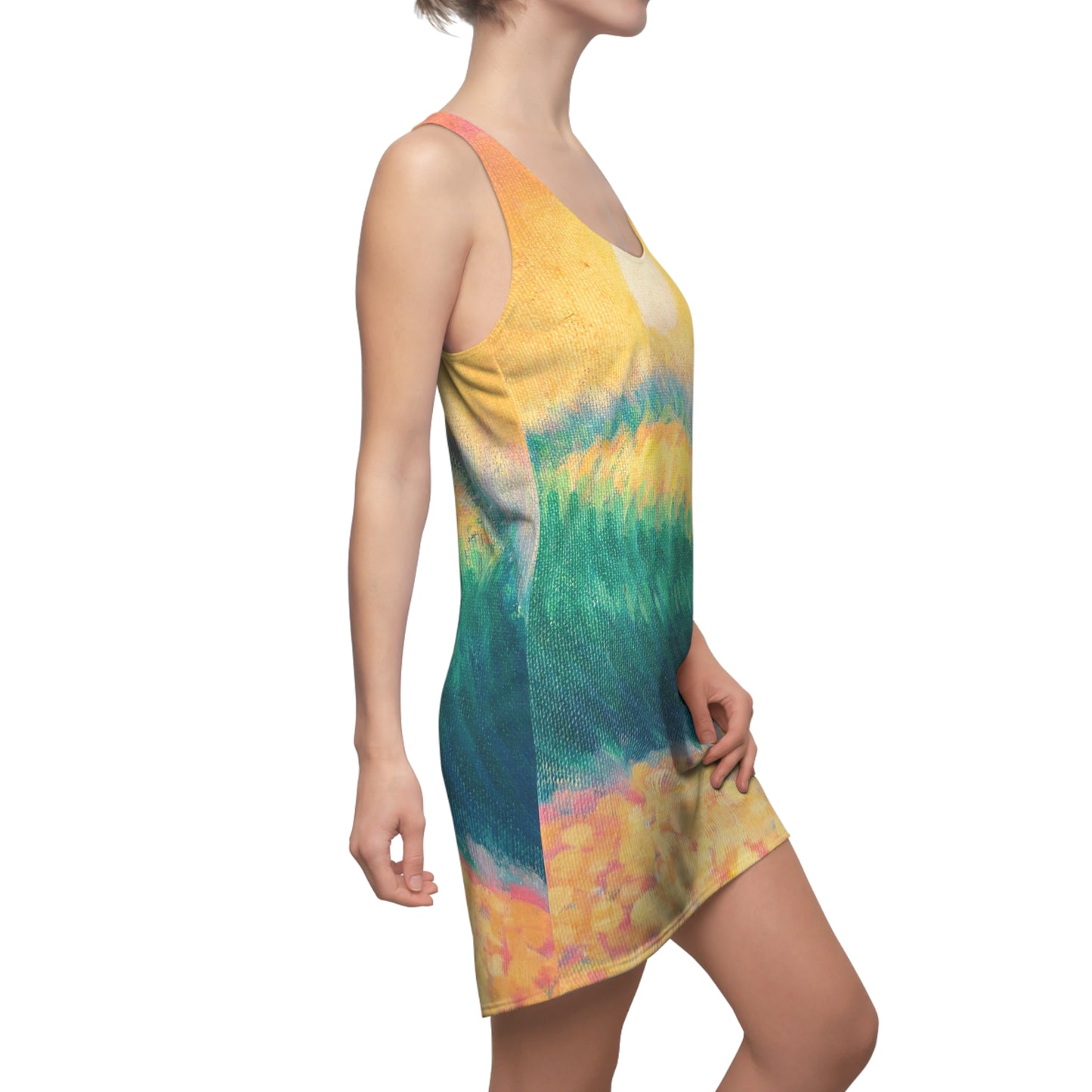 Women's Cut & Sew Racerback Dress (AOP)