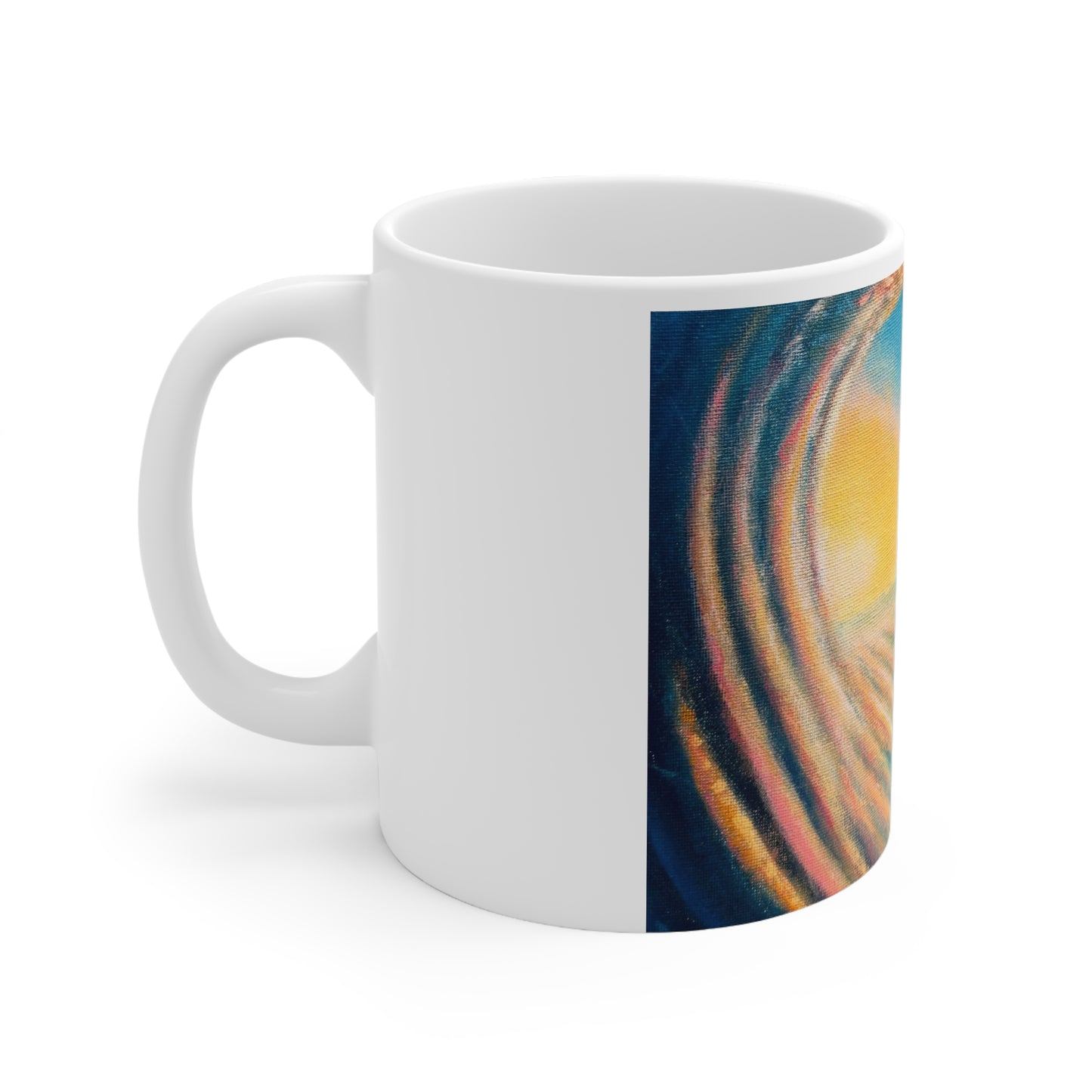 White Ceramic Mug, 11oz