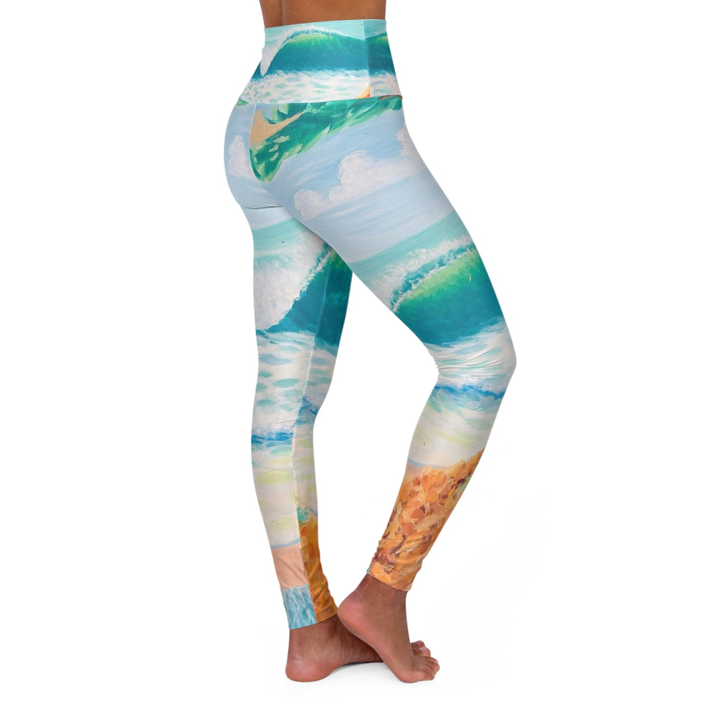 High Waisted Yoga Leggings (AOP)