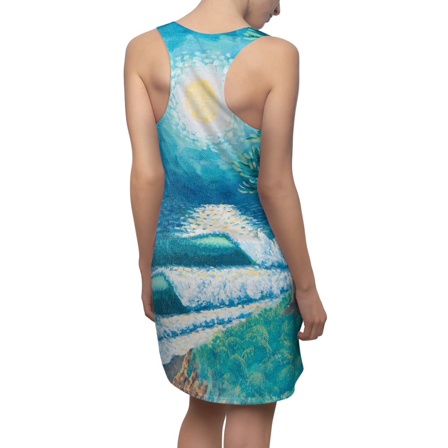 Women's Cut & Sew Racerback Dress (AOP)