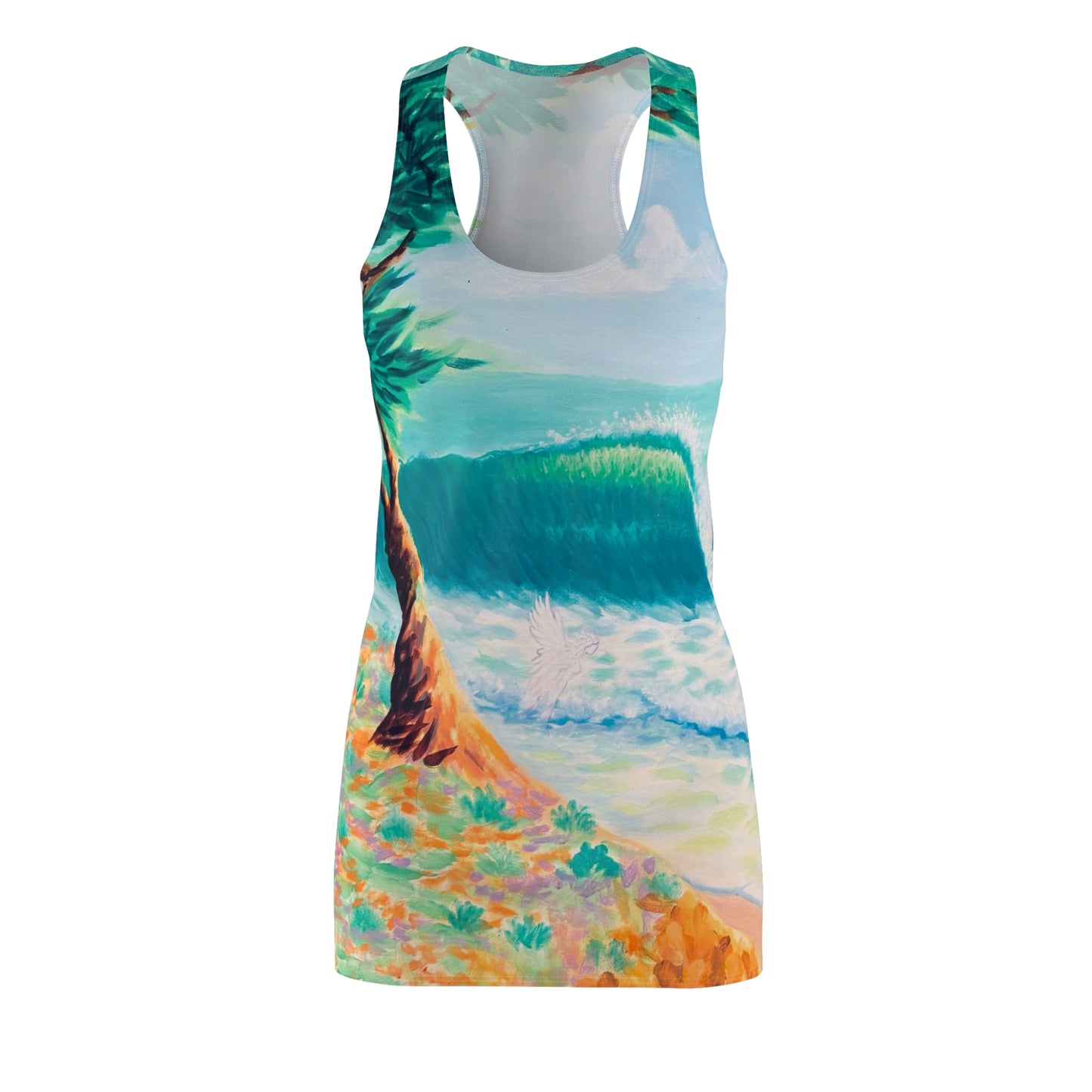 Women's Cut & Sew Racerback Dress (AOP)