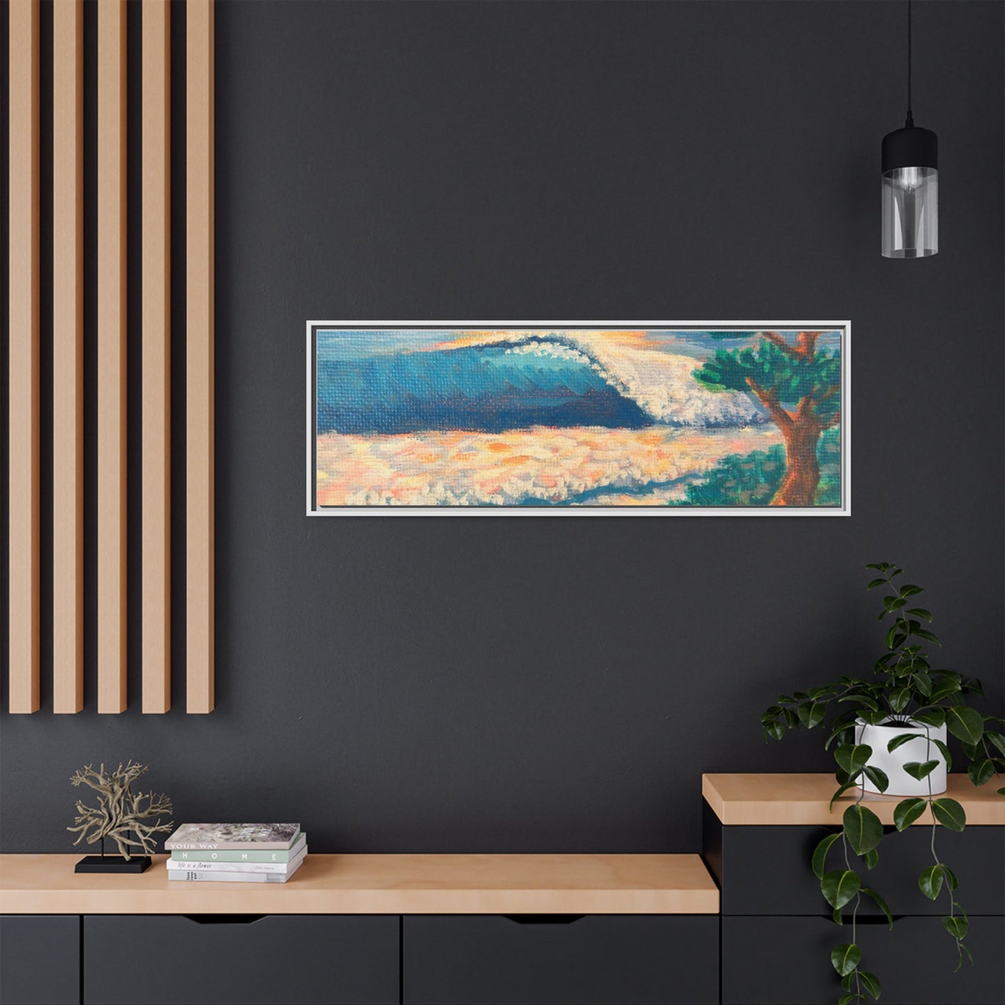 Matte Canvas, Framed (Multi-color)