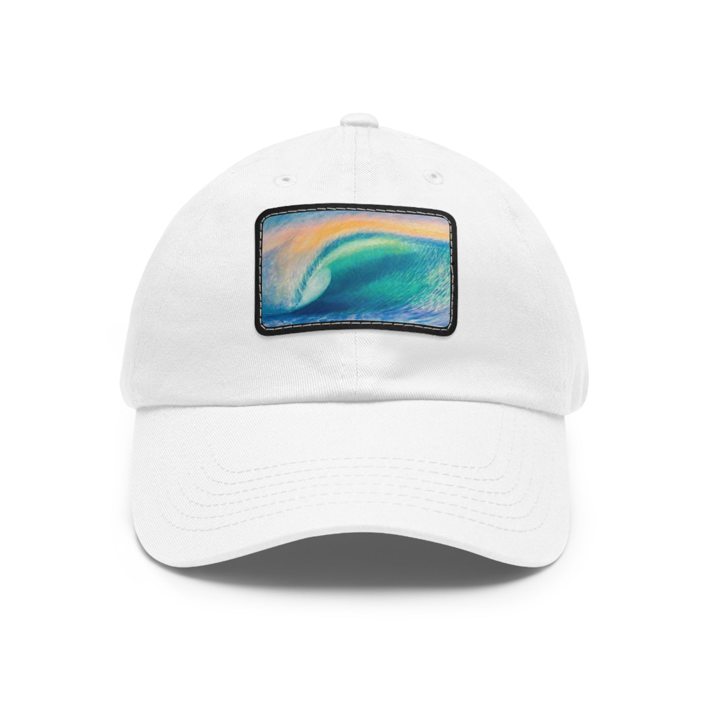 Dad Hat with Leather Patch (Rectangle)