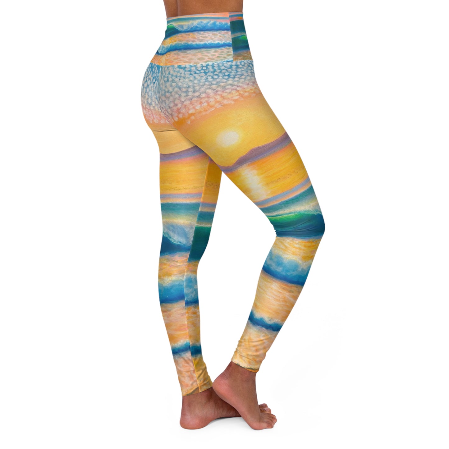 High Waisted Yoga Leggings (AOP)