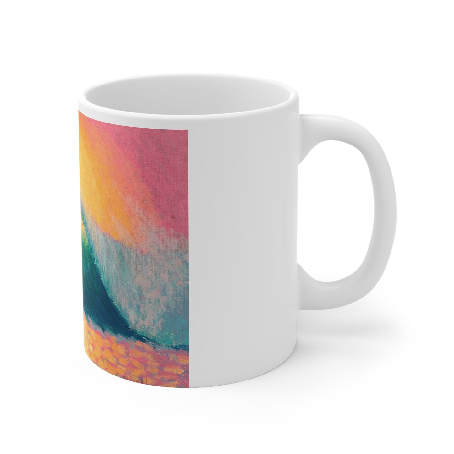 White Ceramic Mug, 11oz