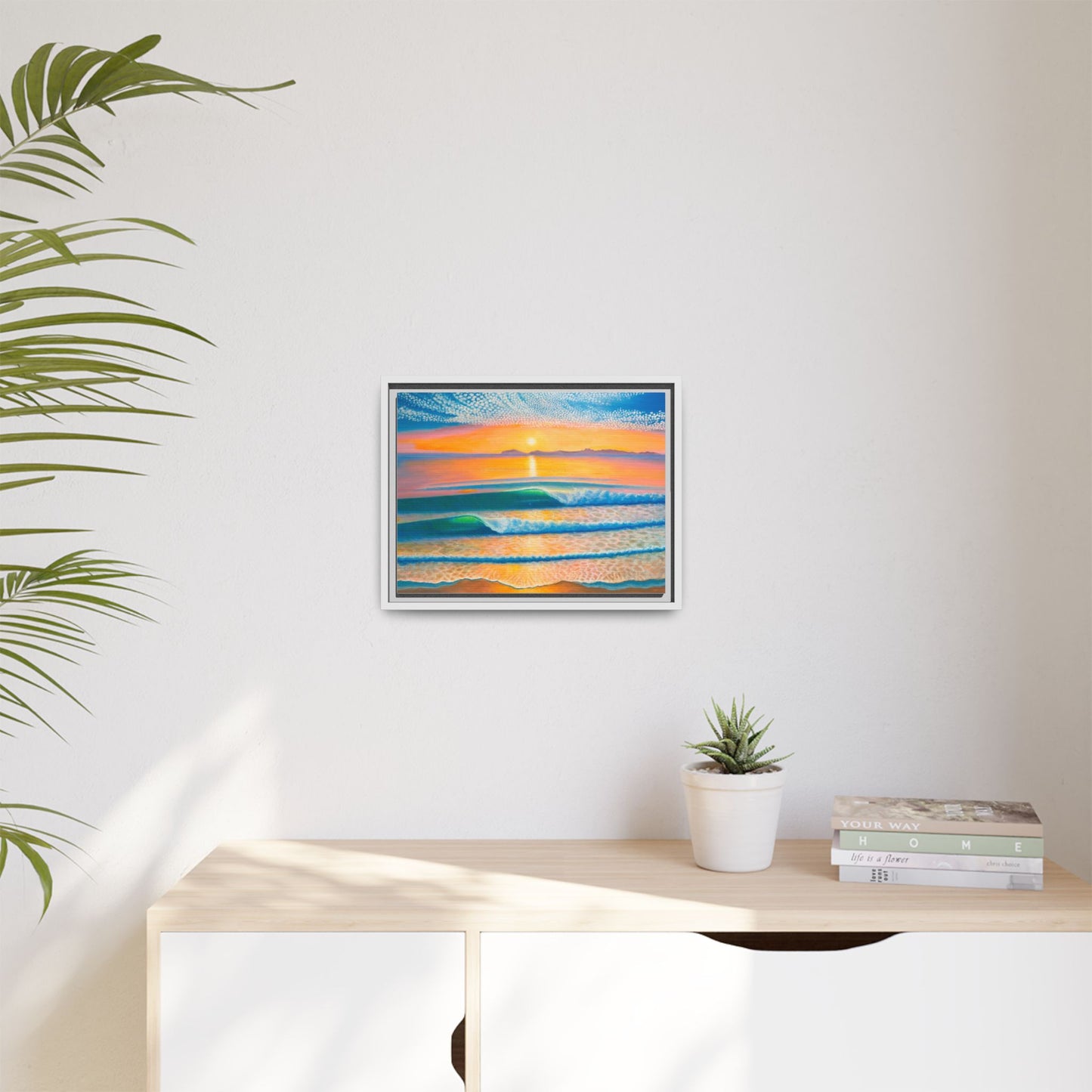 Matte Canvas, Thalia Street, Framed (Multi-color)