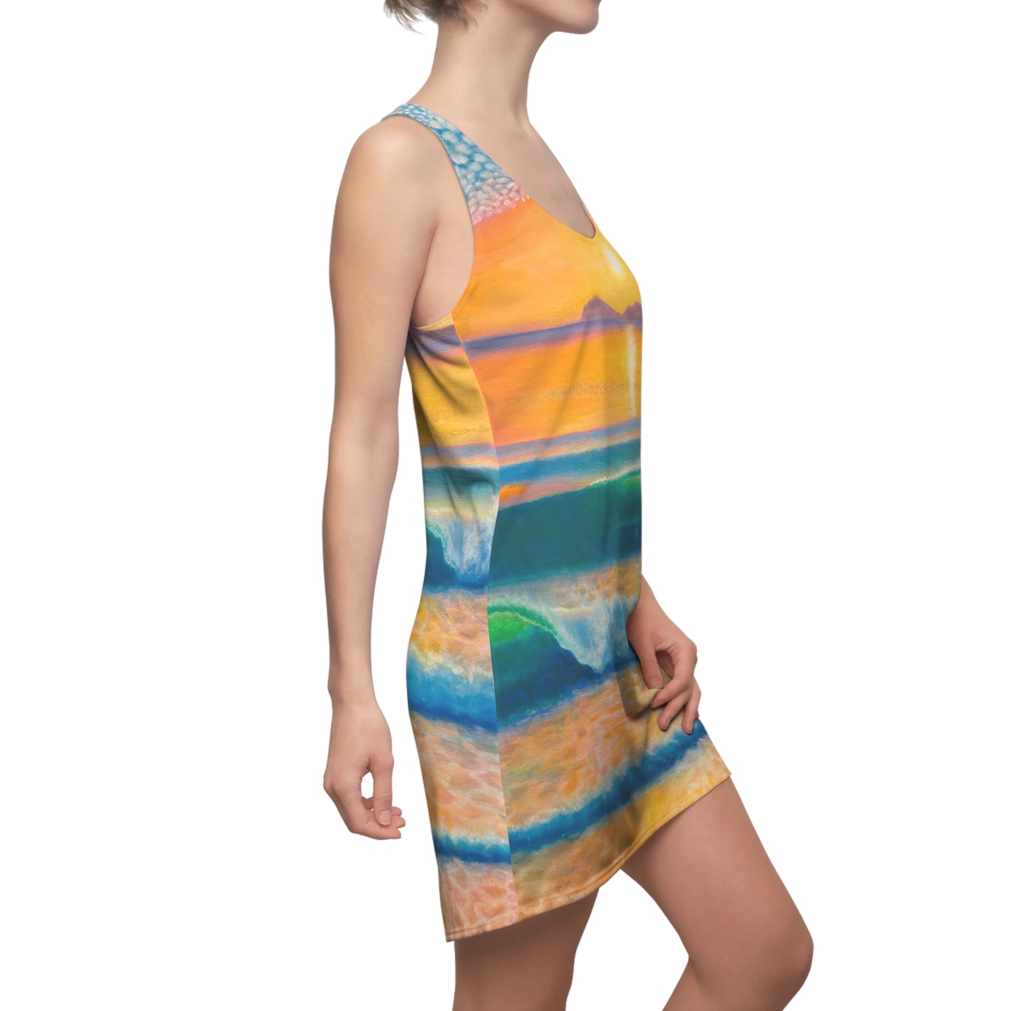 Women's Cut & Sew Racerback Dress (AOP)