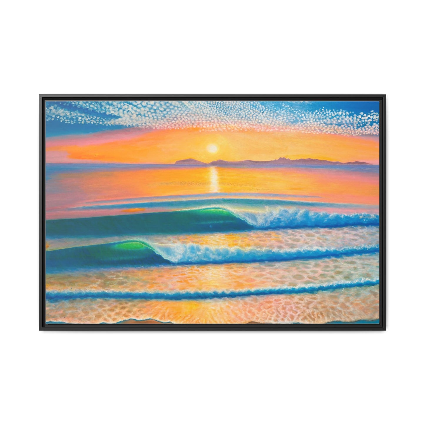 Matte Canvas, Thalia Street, Framed (Multi-color)