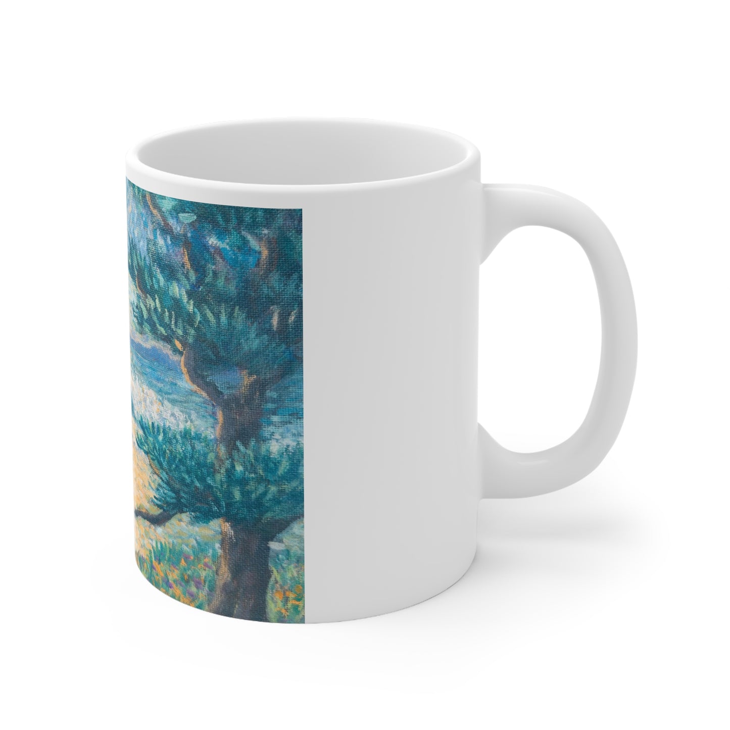 White Ceramic Mug, 11oz
