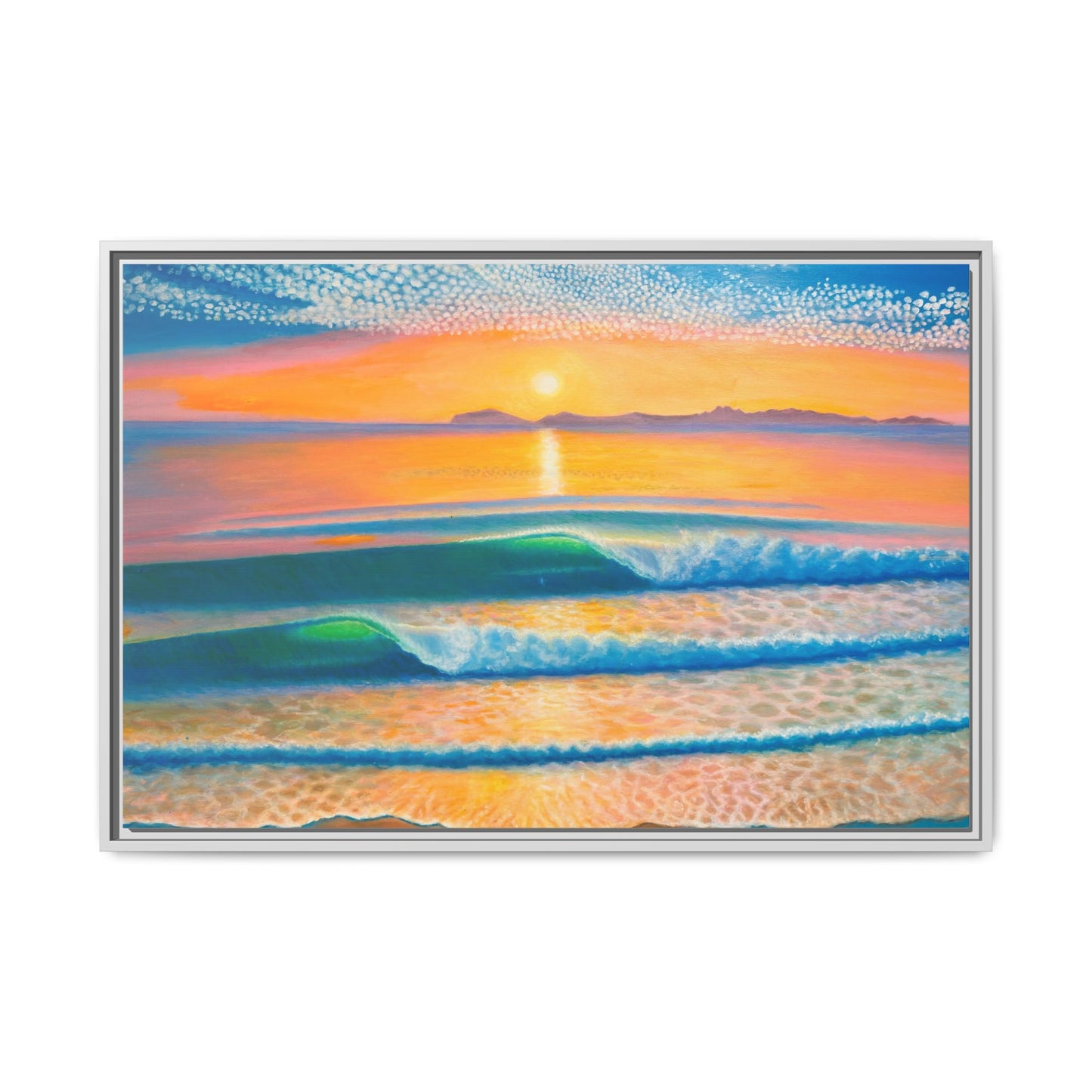 Matte Canvas, Thalia Street, Framed (Multi-color)