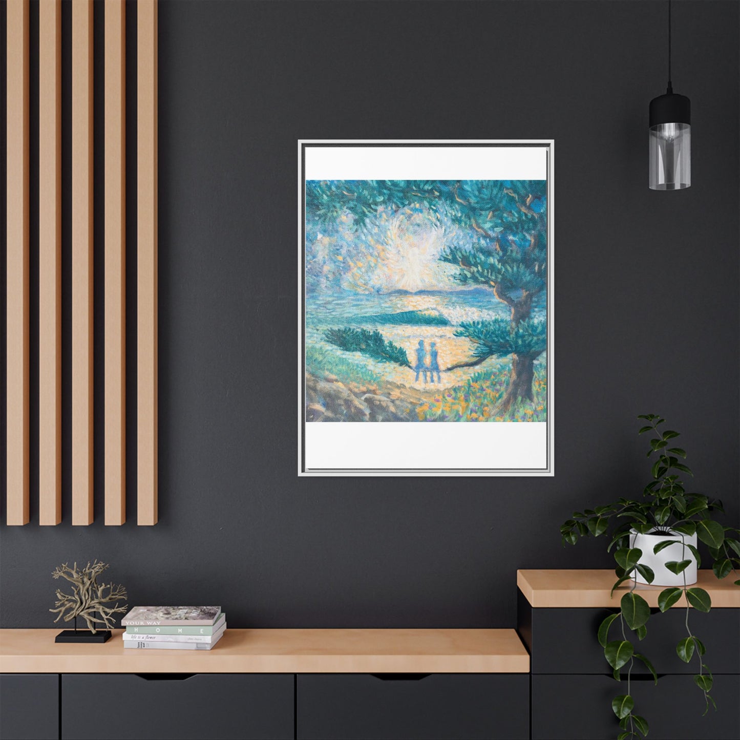 Matte Canvas, Framed (Multi-color)