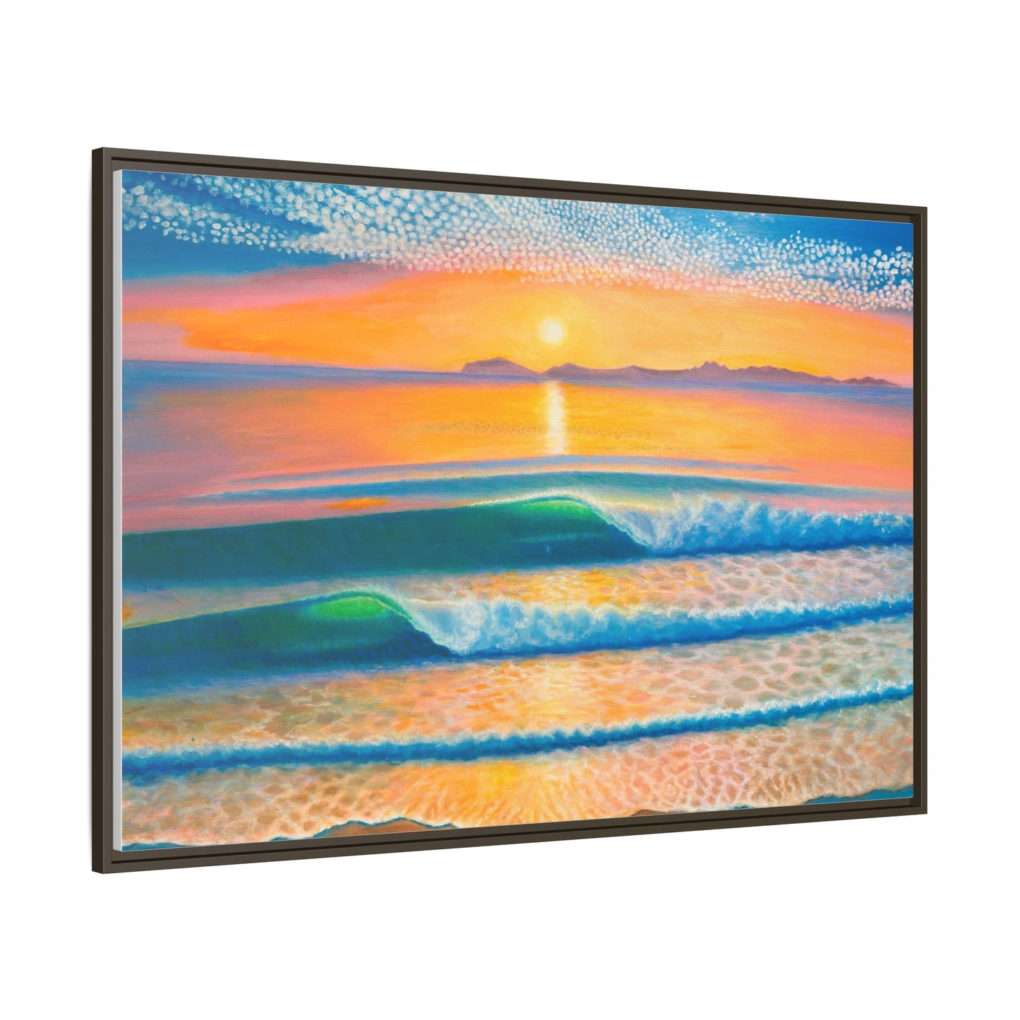 Matte Canvas, Thalia Street, Framed (Multi-color)