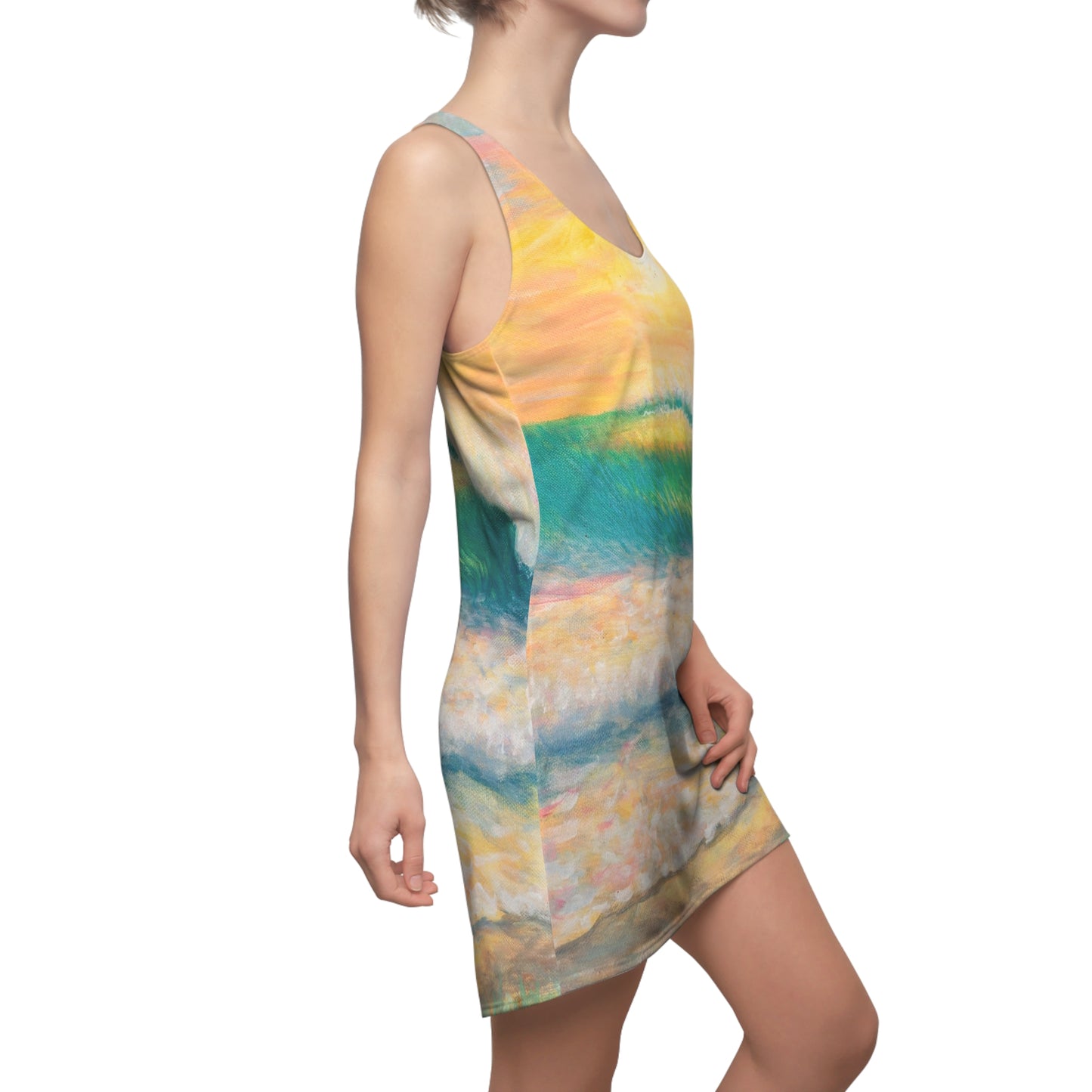 Women's Cut & Sew Racerback Dress (AOP)