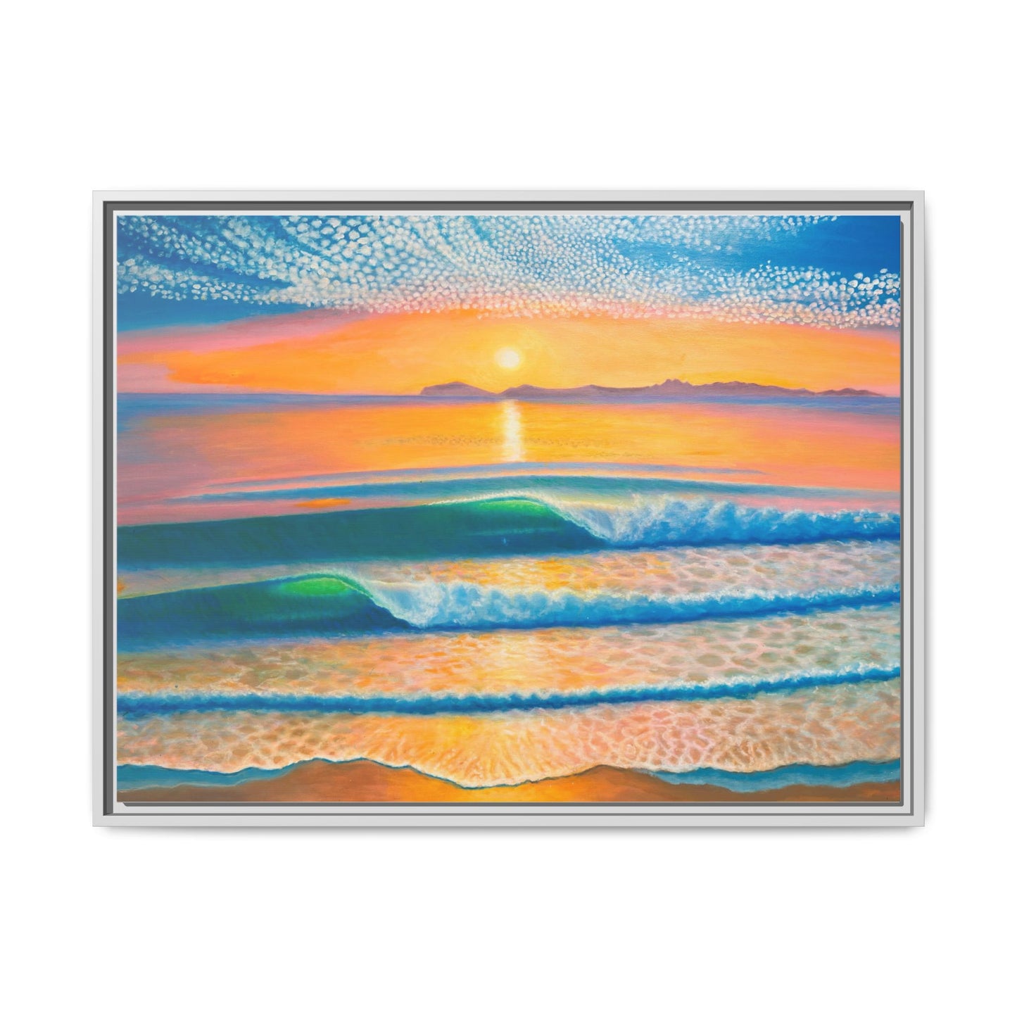 Matte Canvas, Thalia Street, Framed (Multi-color)