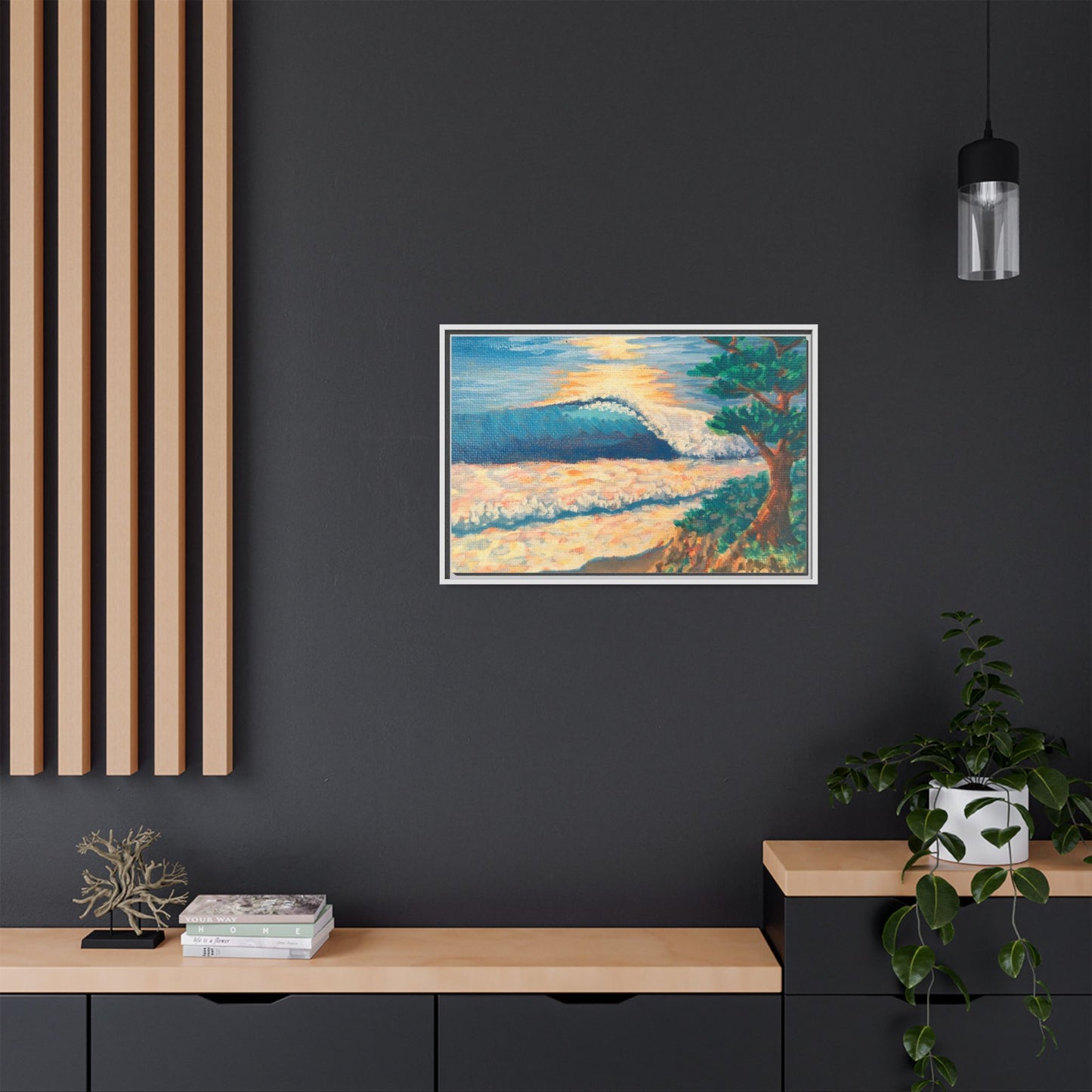 Matte Canvas, Framed (Multi-color)