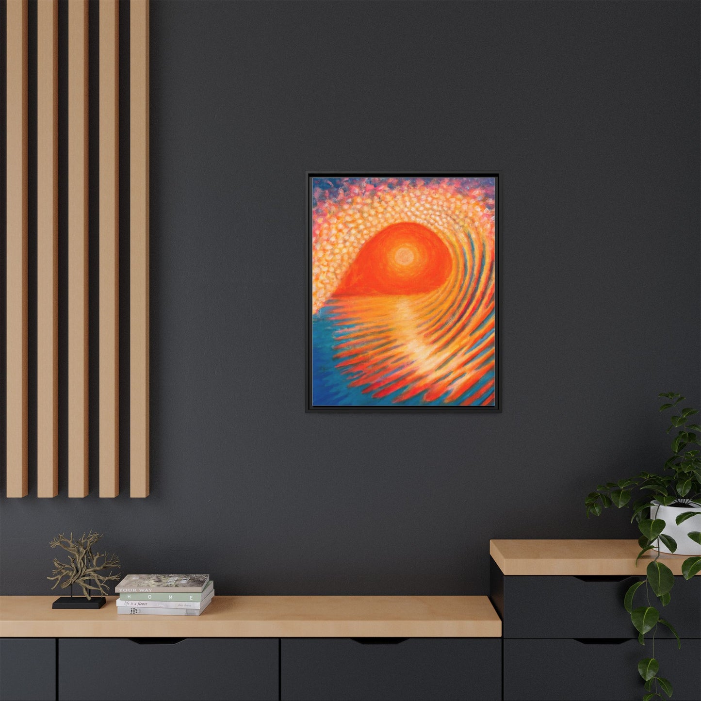 Matte Canvas, Framed (Multi-color)