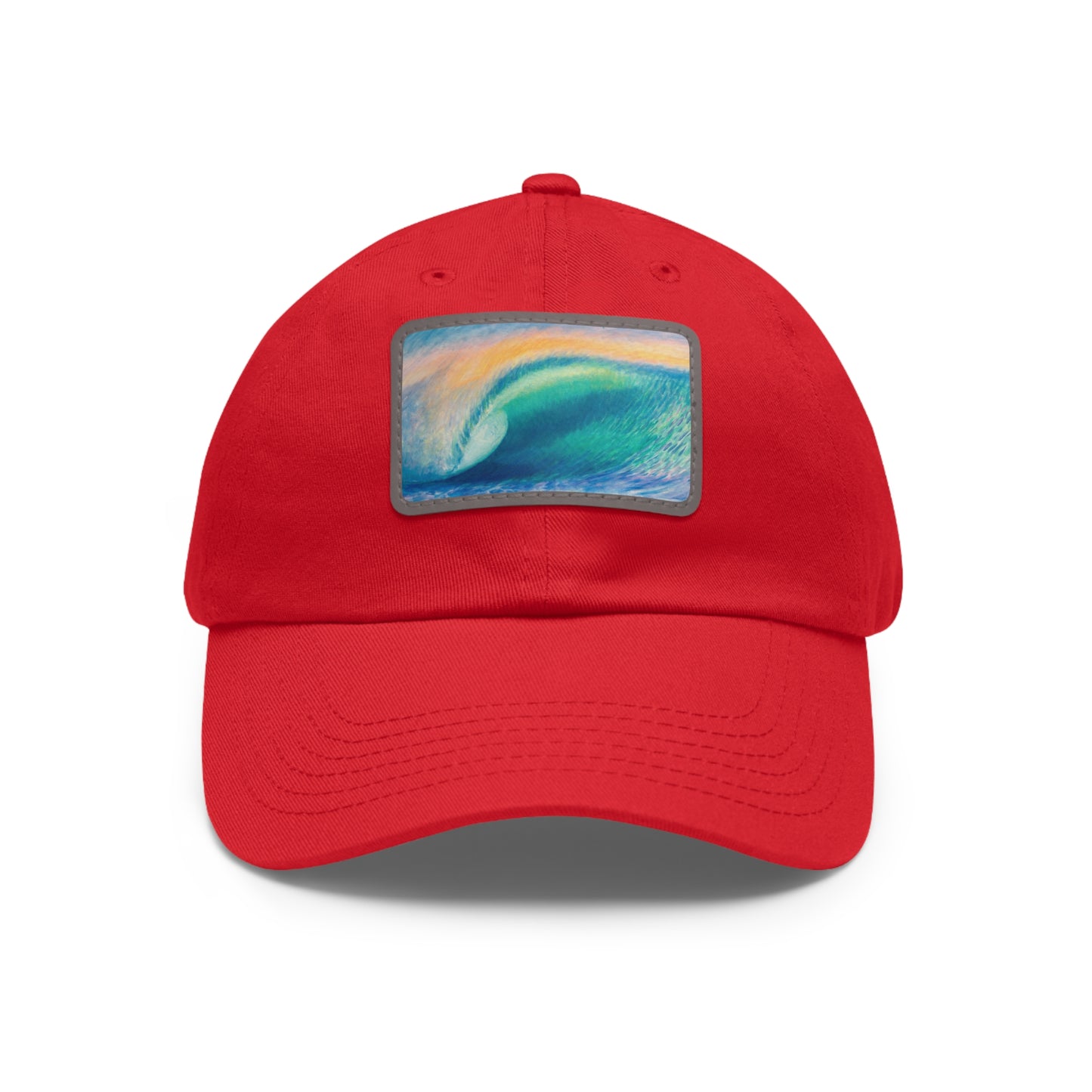 Dad Hat with Leather Patch (Rectangle)