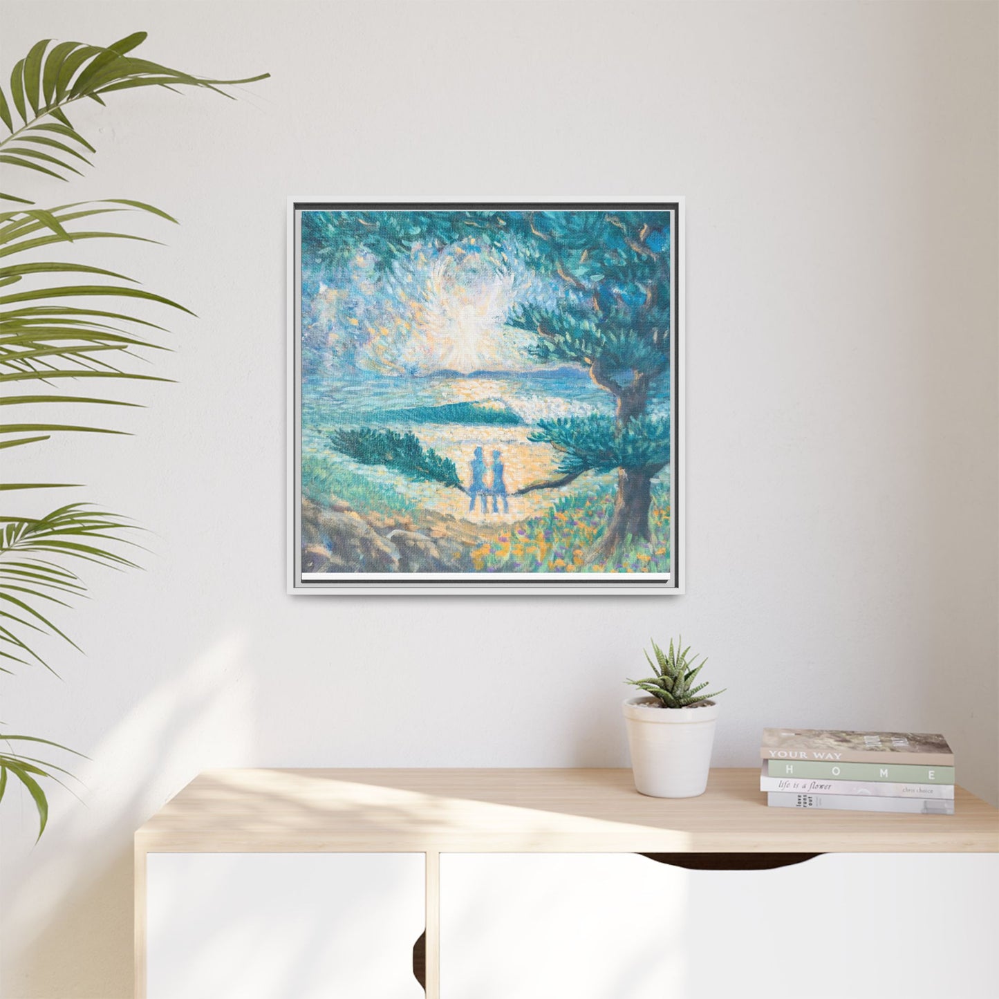 Matte Canvas, Framed (Multi-color)