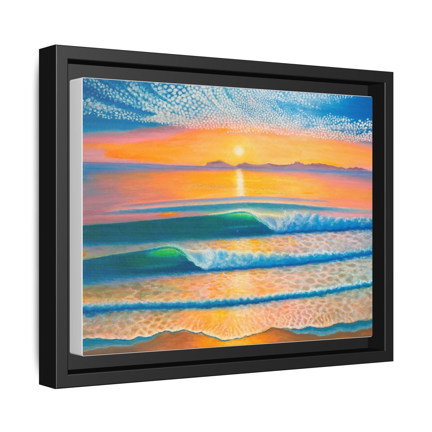 Matte Canvas, Thalia Street, Framed (Multi-color)