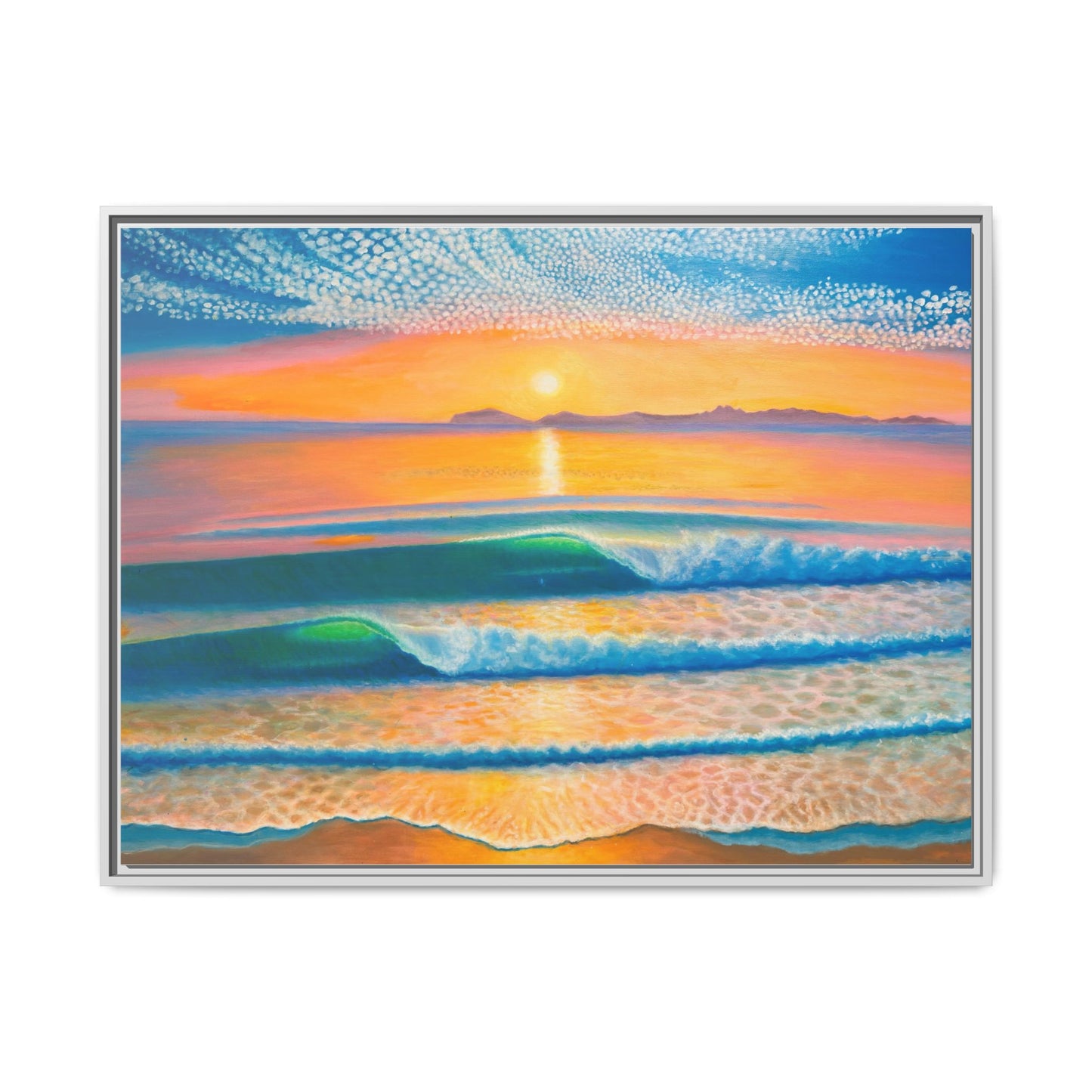 Matte Canvas, Thalia Street, Framed (Multi-color)