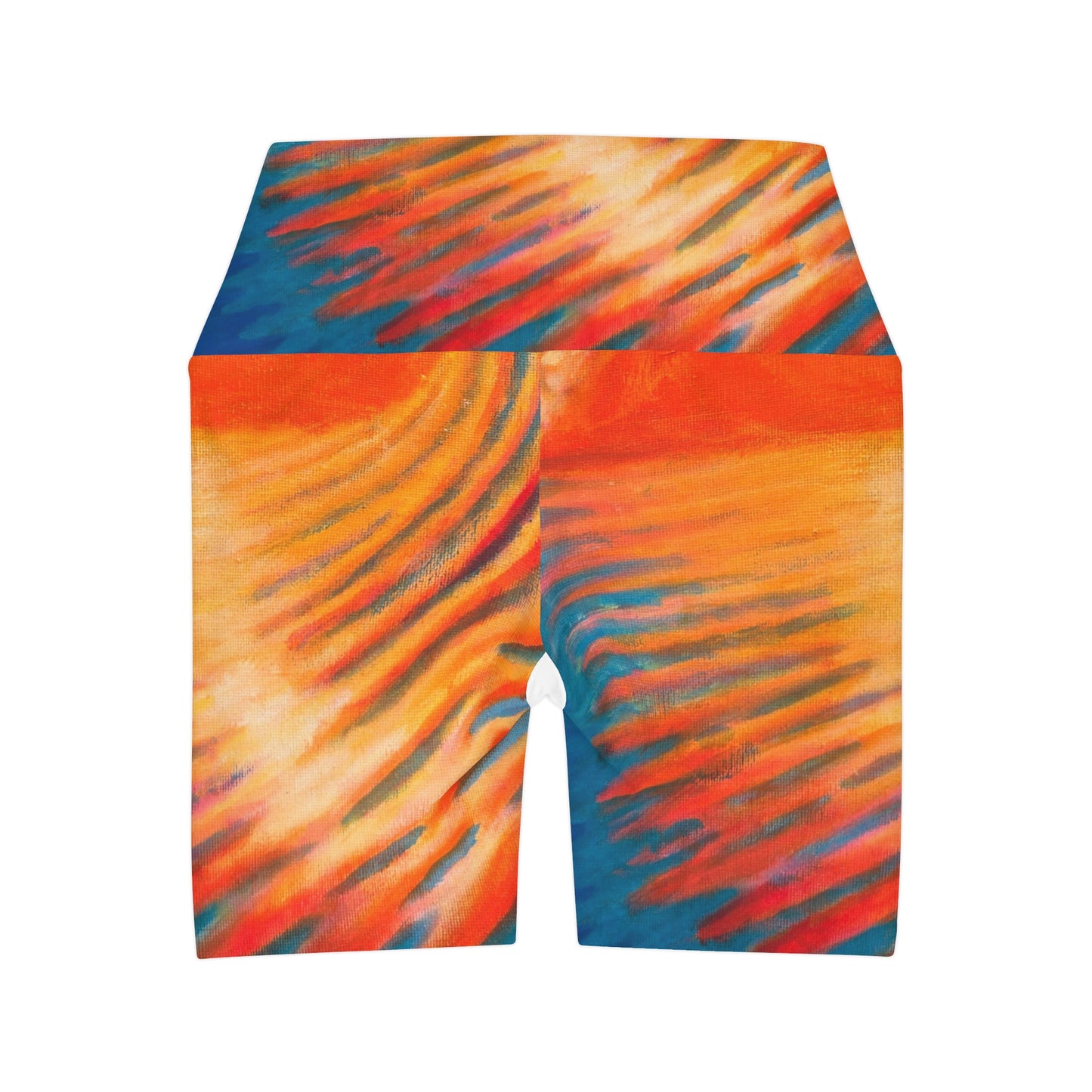 High Waisted Yoga Shorts (AOP)