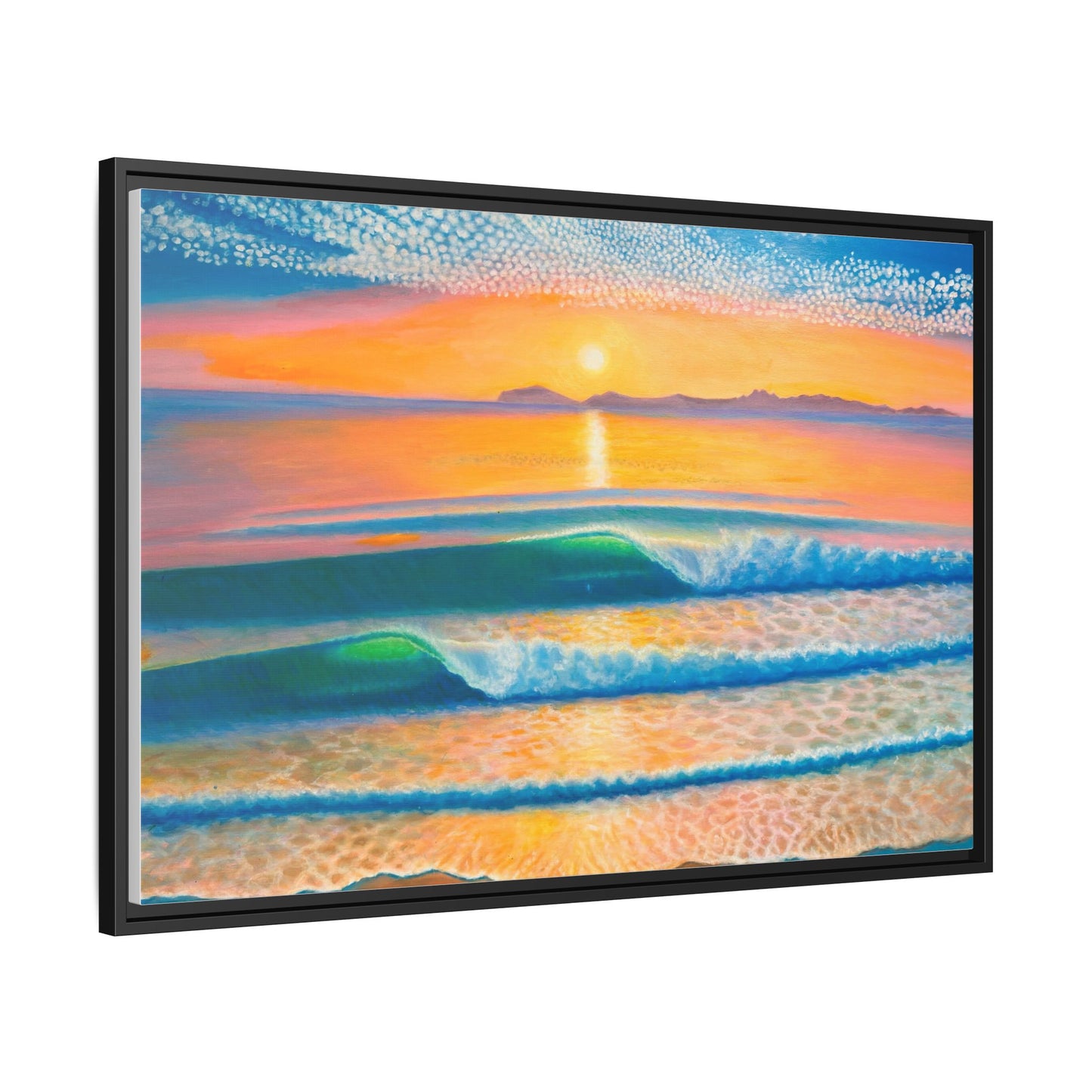 Matte Canvas, Thalia Street, Framed (Multi-color)