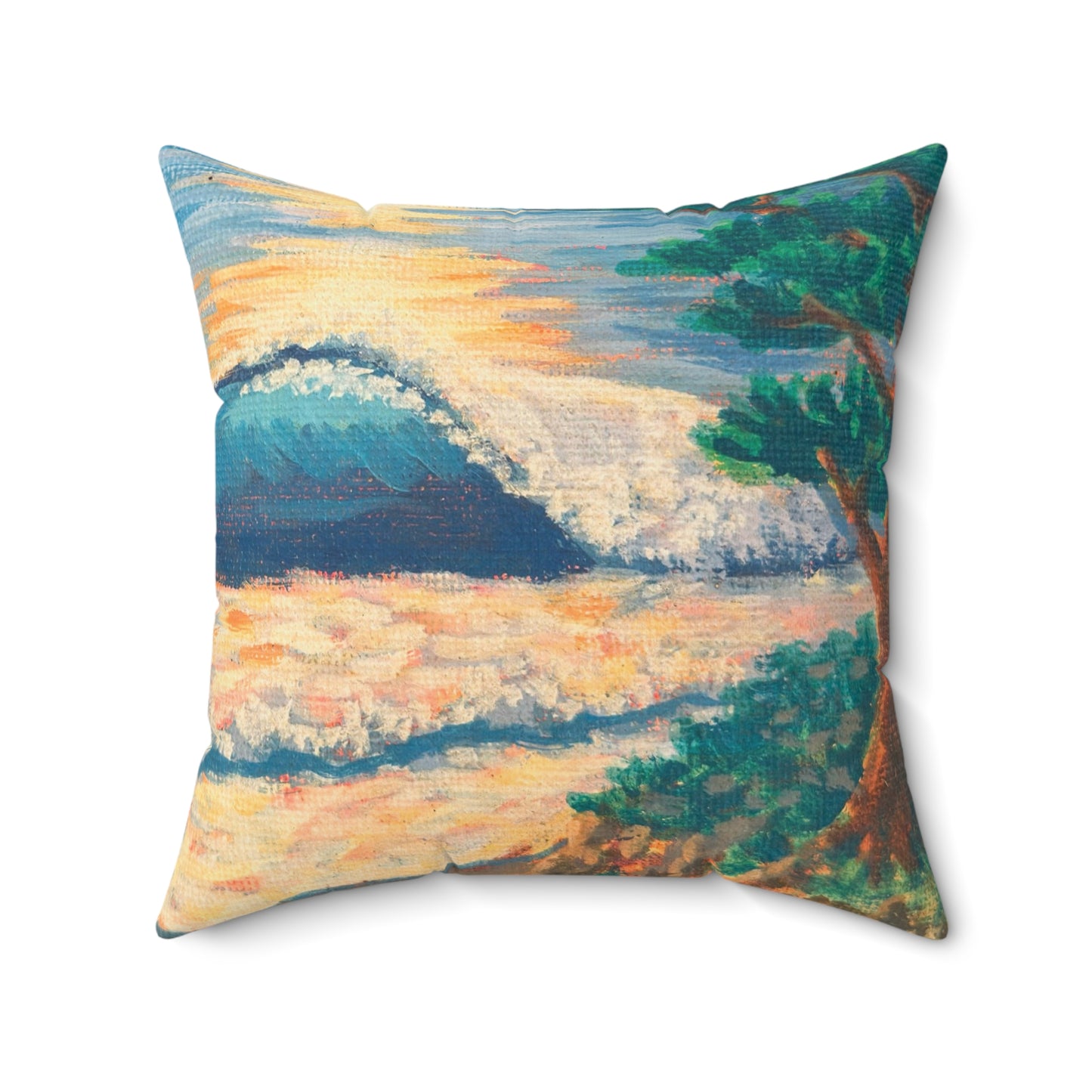 Spun Polyester Square Pillow