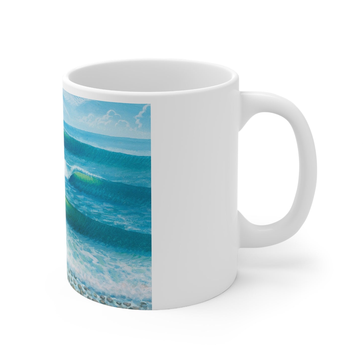 White Ceramic Mug, 11oz