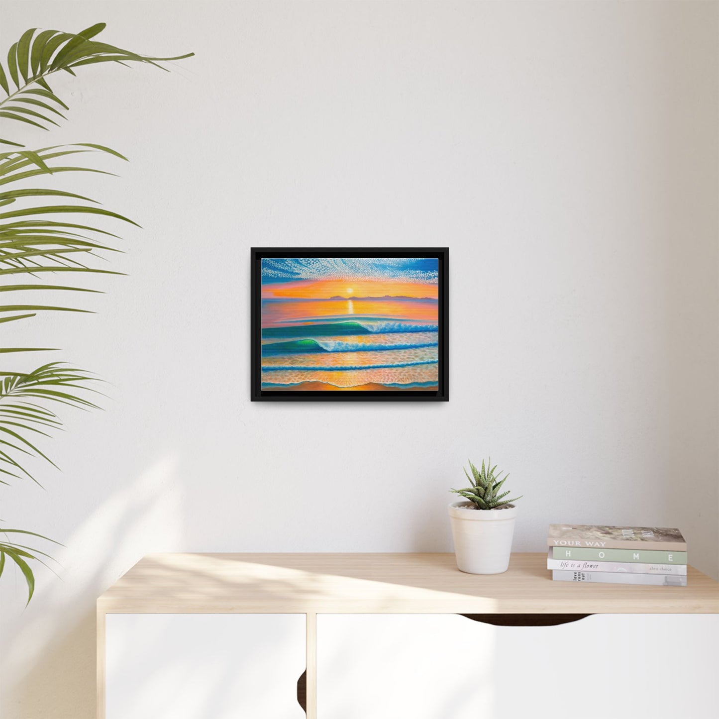 Matte Canvas, Thalia Street, Framed (Multi-color)