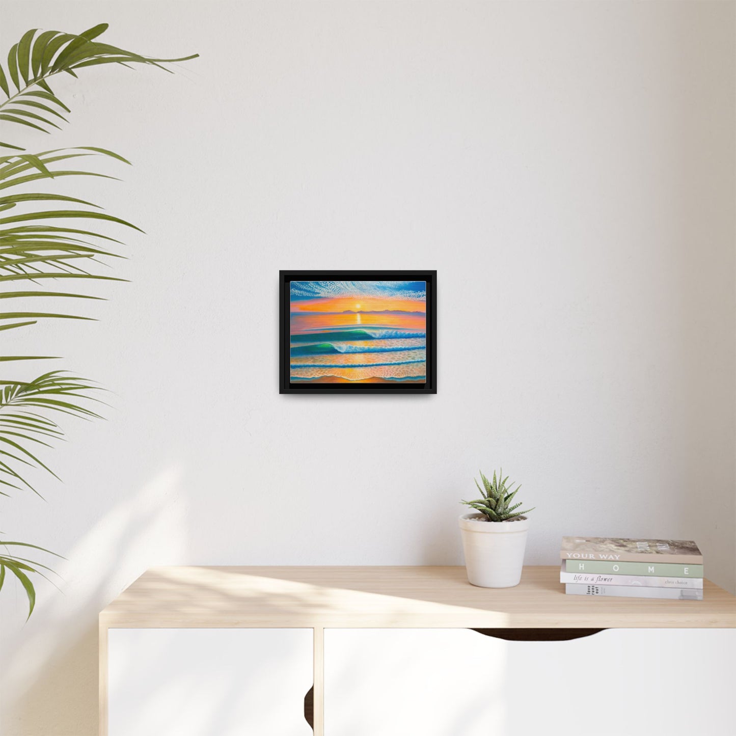 Matte Canvas, Thalia Street, Framed (Multi-color)