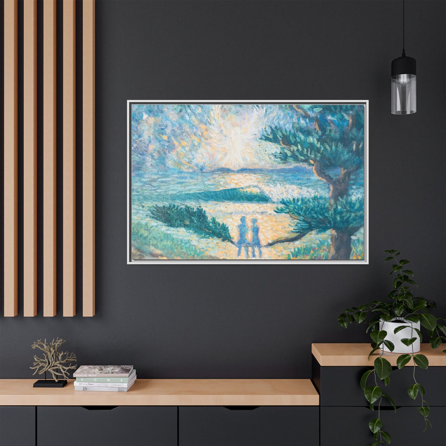 Matte Canvas, Framed (Multi-color)