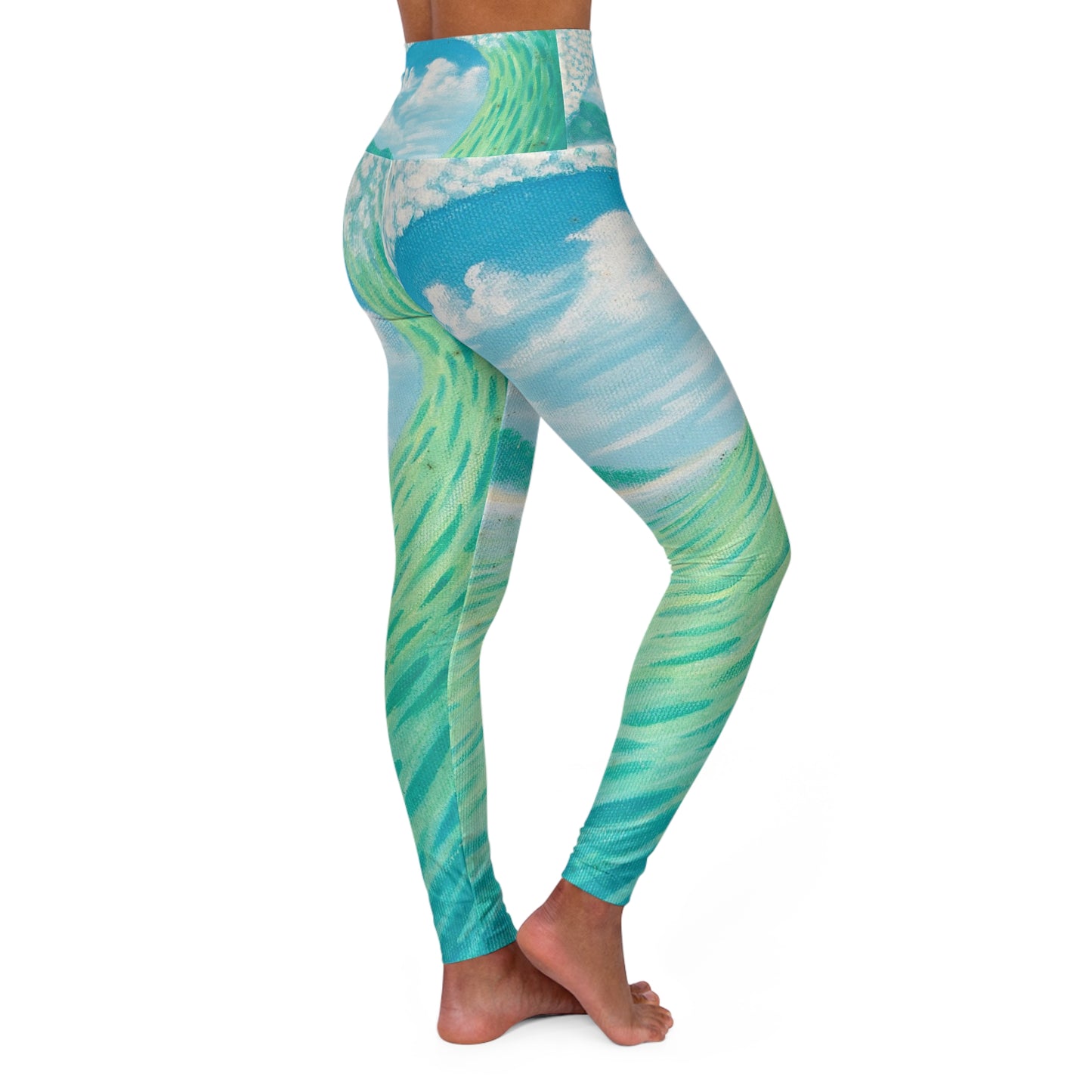 High Waisted Yoga Leggings (AOP)