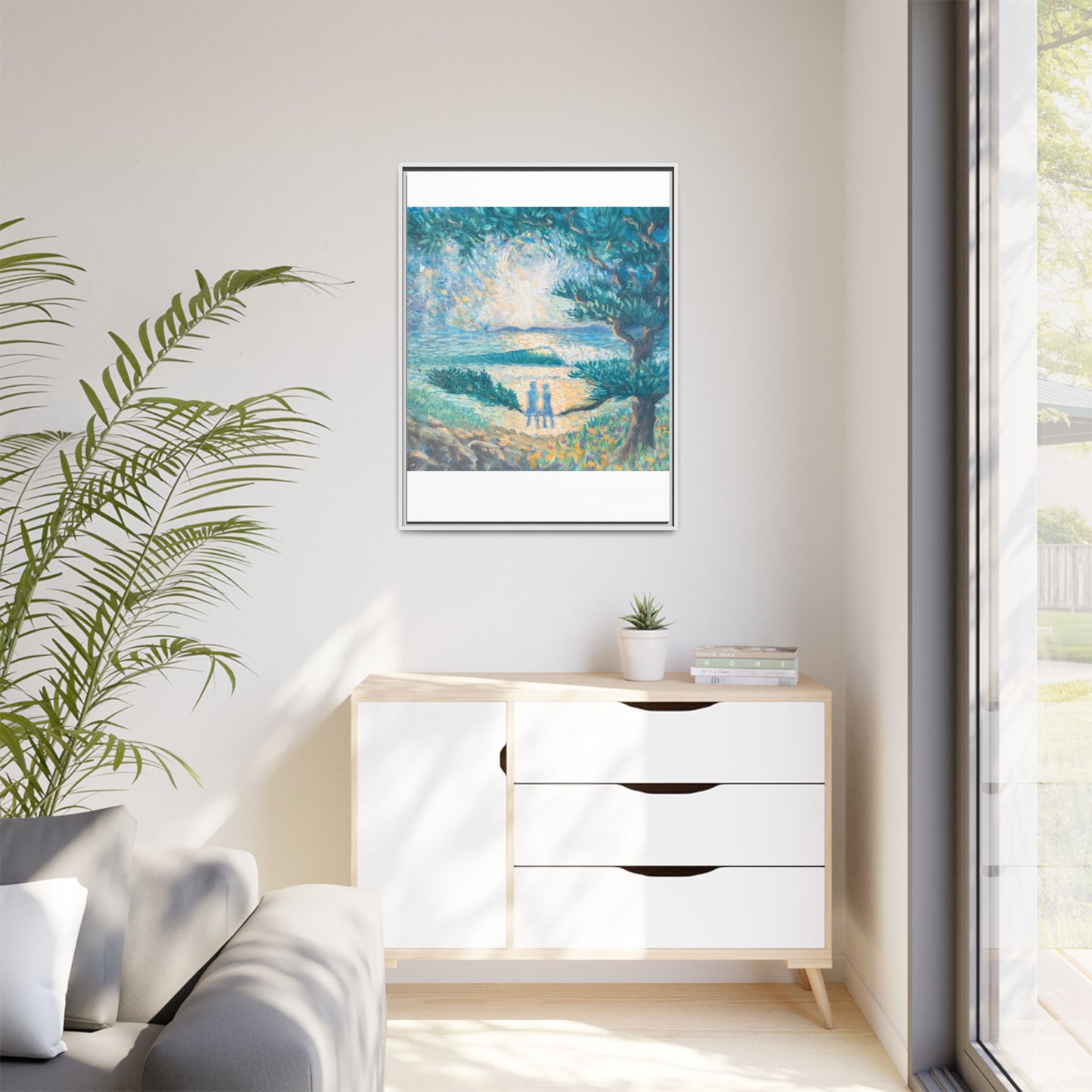 Matte Canvas, Framed (Multi-color)