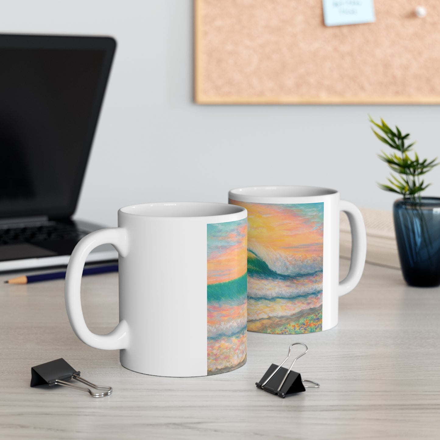 White Ceramic Mug, 11oz