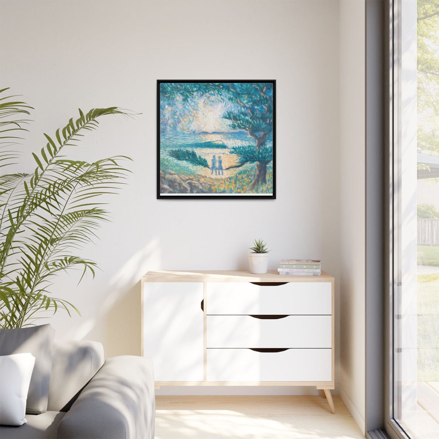 Matte Canvas, Framed (Multi-color)