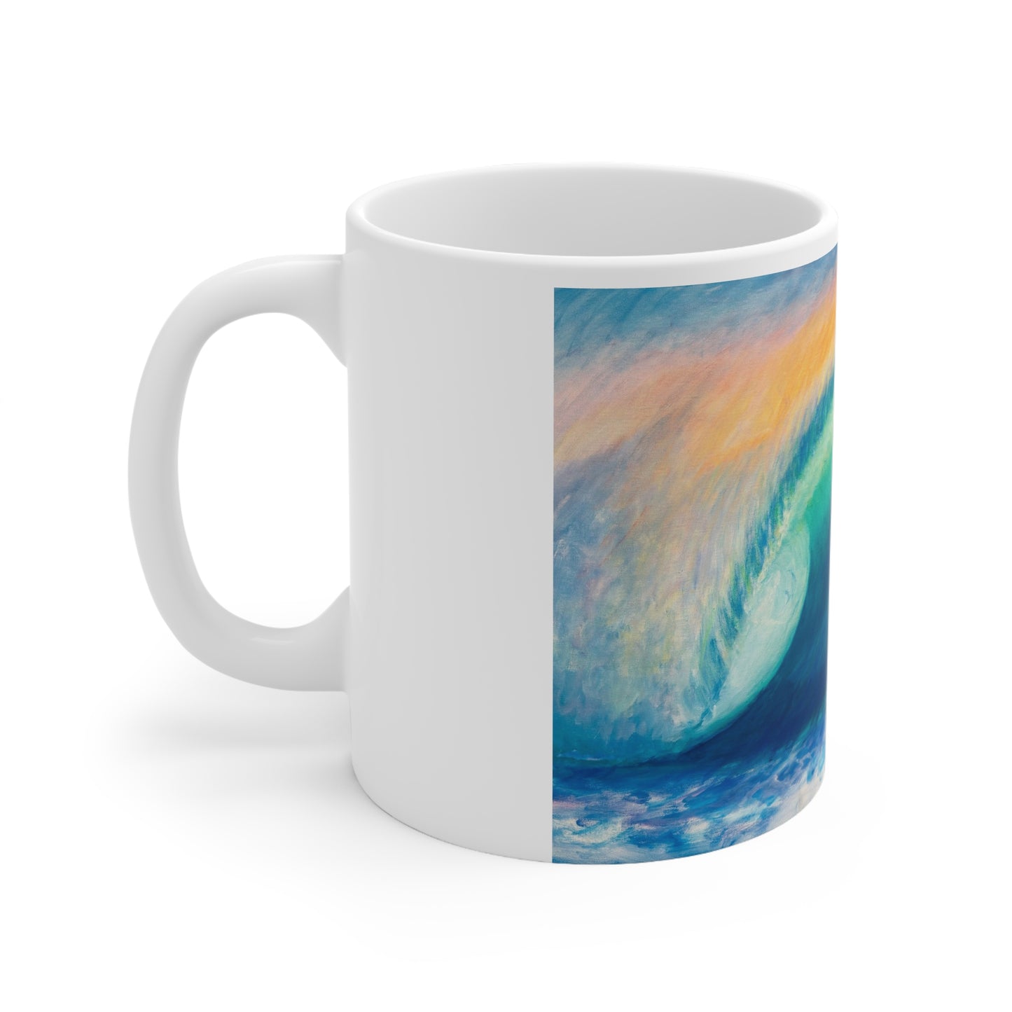 White Ceramic Mug, 11oz