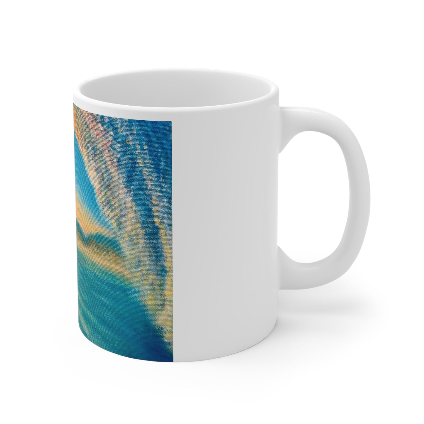 White Ceramic Mug, 11oz