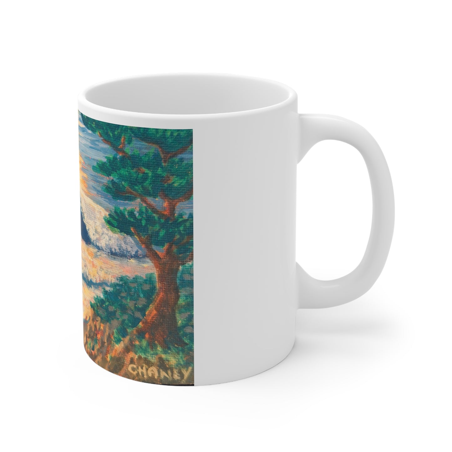 White Ceramic Mug, 11oz