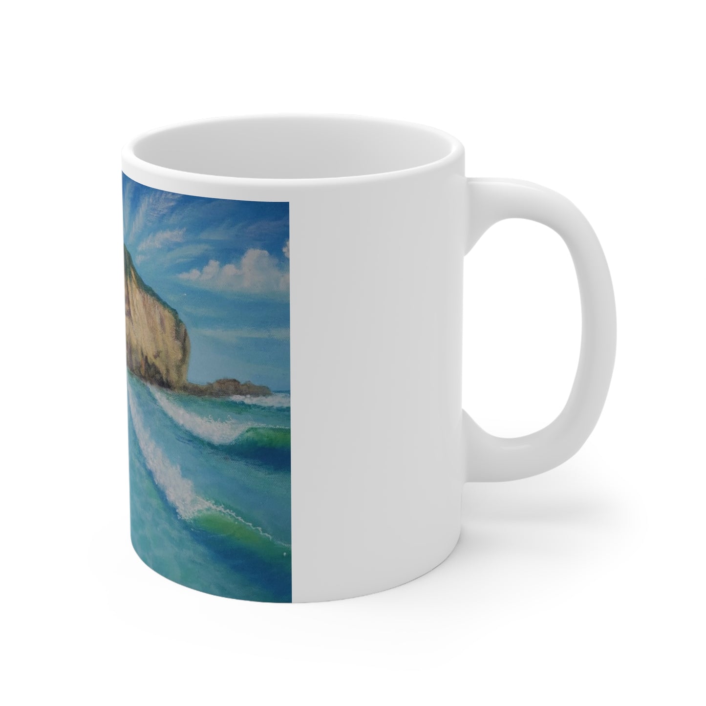 White Ceramic Mug, 11oz