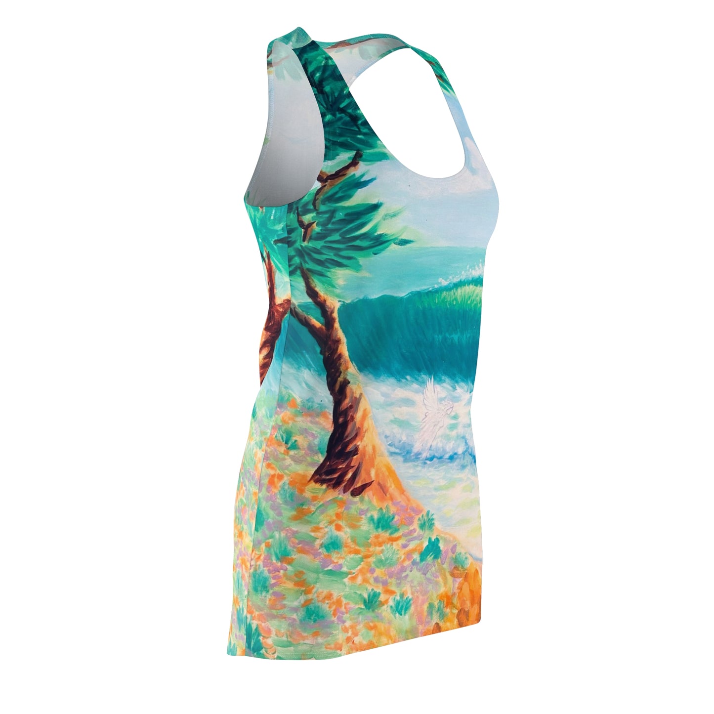 Women's Cut & Sew Racerback Dress (AOP)