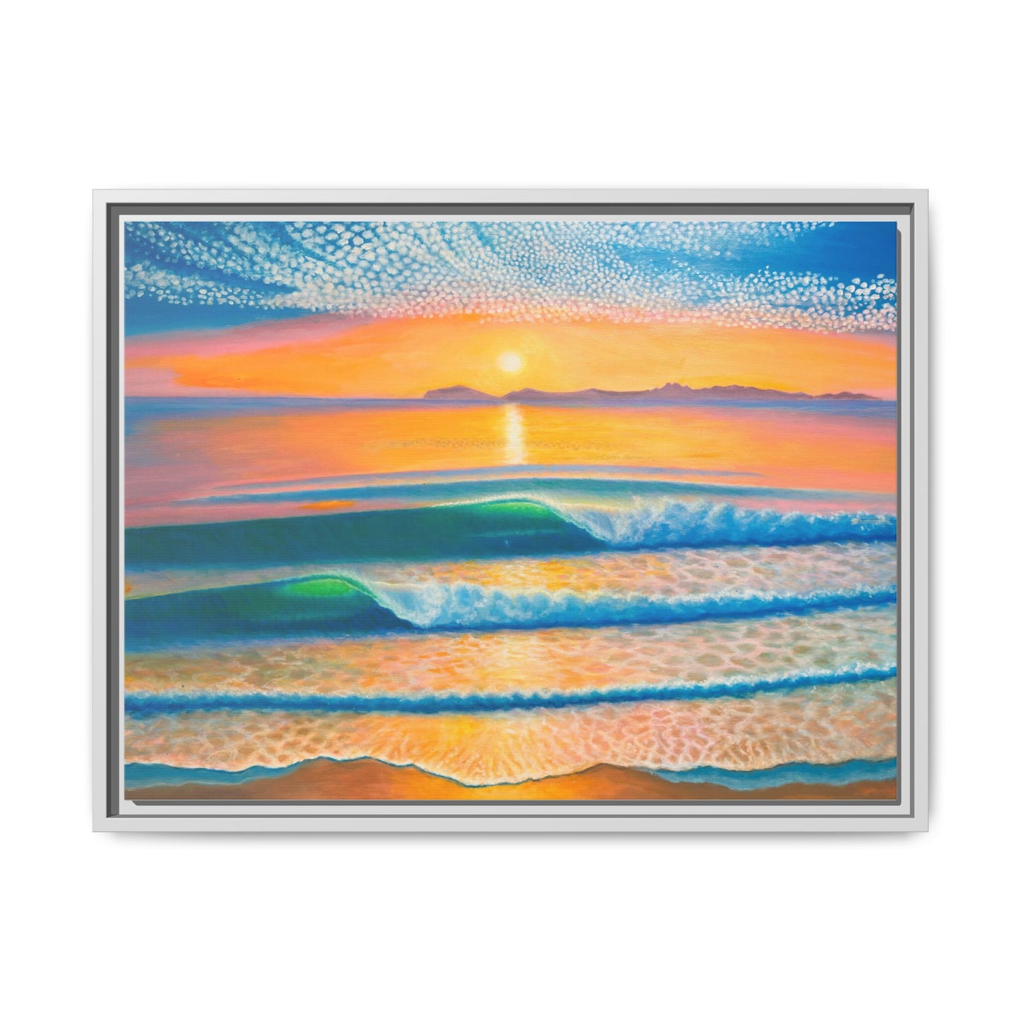 Matte Canvas, Thalia Street, Framed (Multi-color)