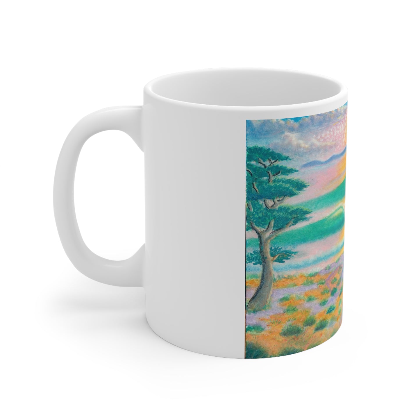 White Ceramic Mug, 11oz