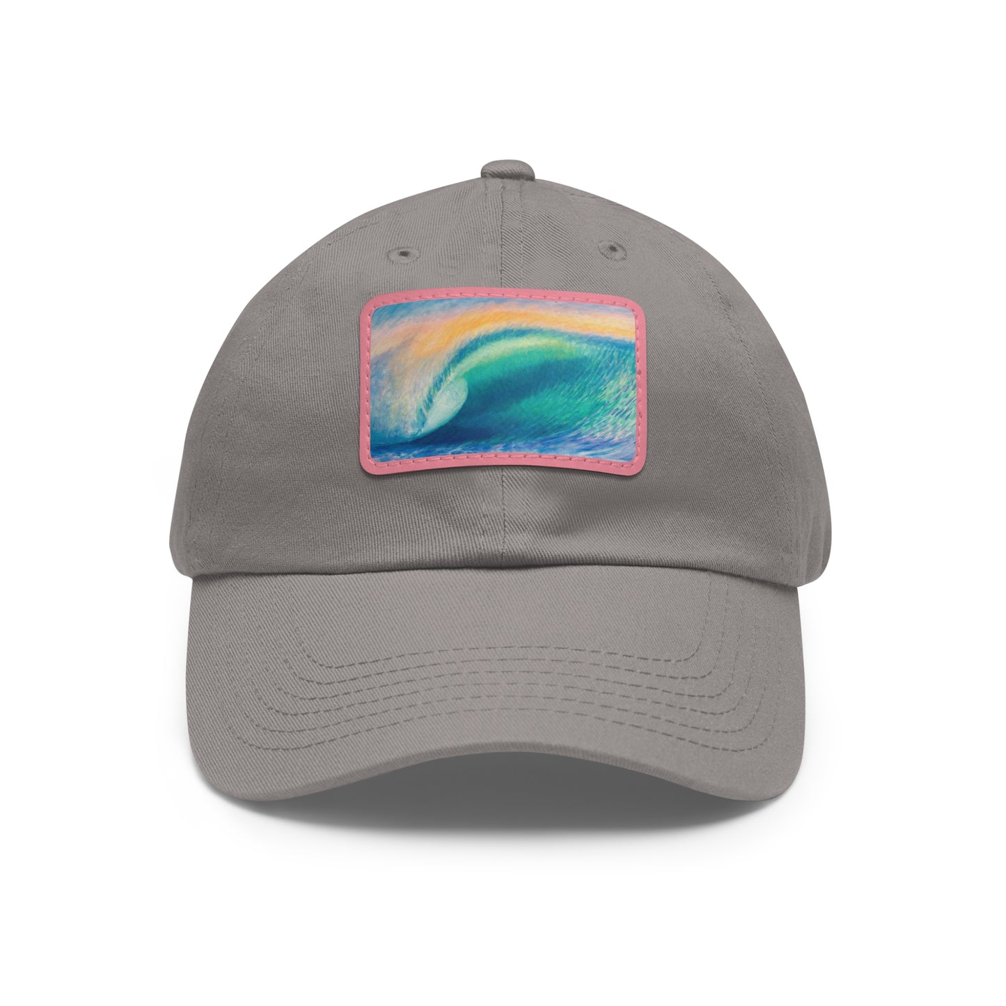 Dad Hat with Leather Patch (Rectangle)