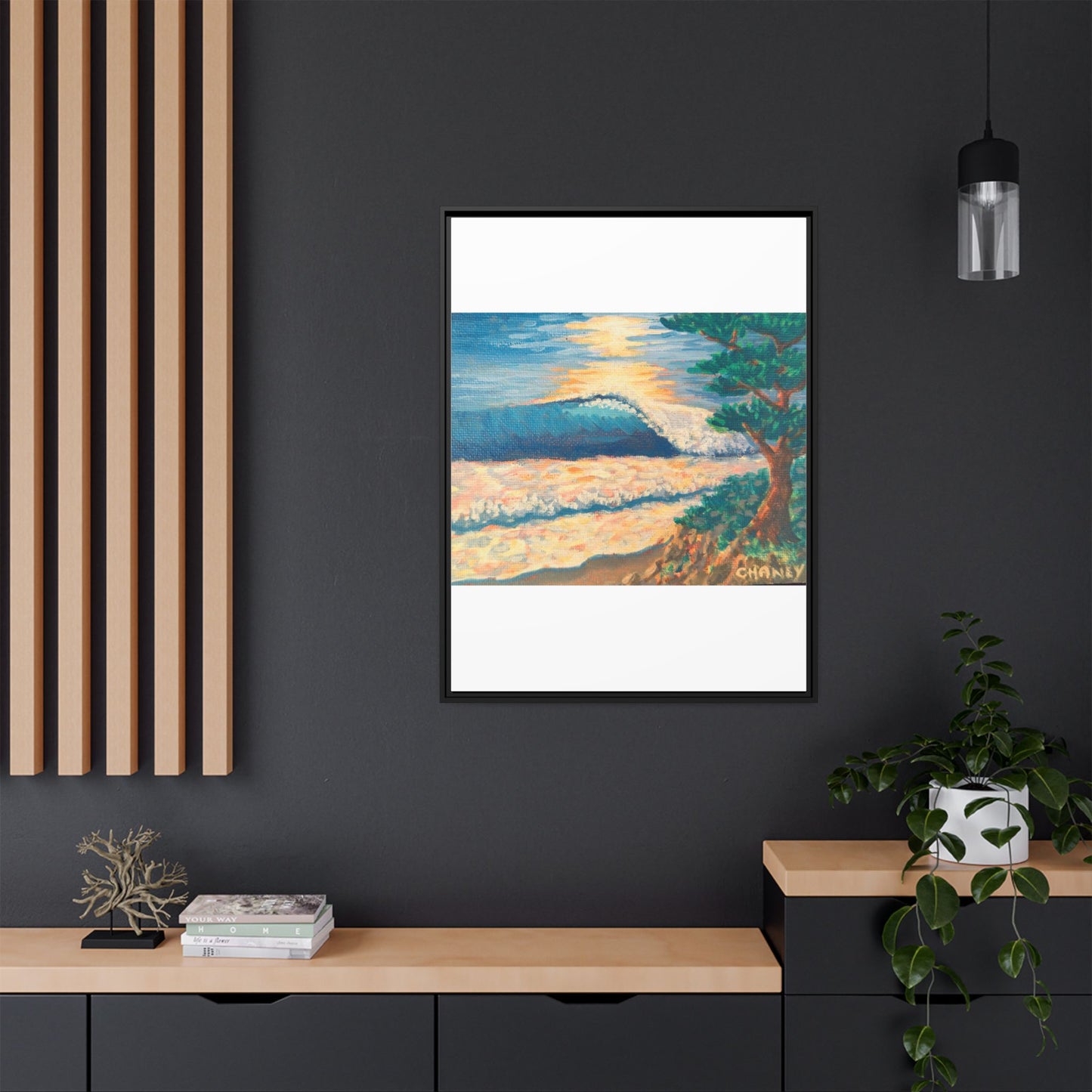 Matte Canvas, Framed (Multi-color)