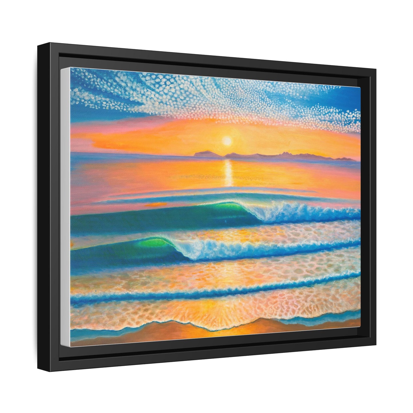 Matte Canvas, Thalia Street, Framed (Multi-color)